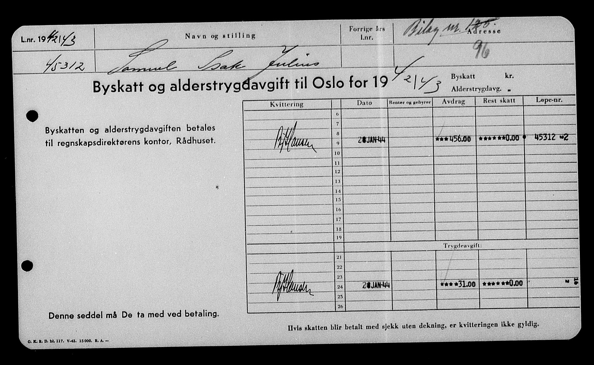 Justisdepartementet, Tilbakeføringskontoret for inndratte formuer, AV/RA-S-1564/H/Hc/Hcc/L0976: --, 1945-1947, p. 748