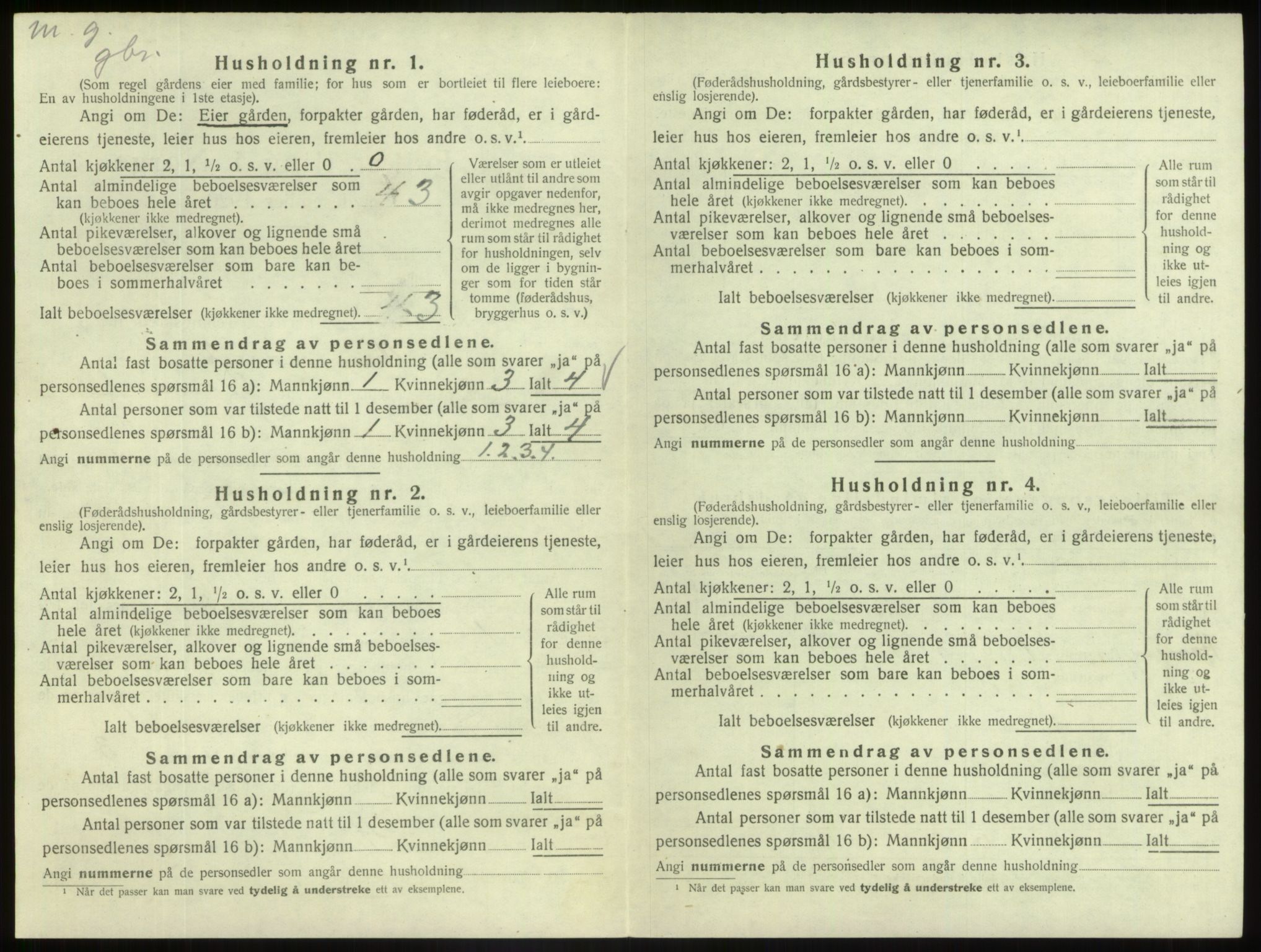 SAB, 1920 census for Askvoll, 1920, p. 374