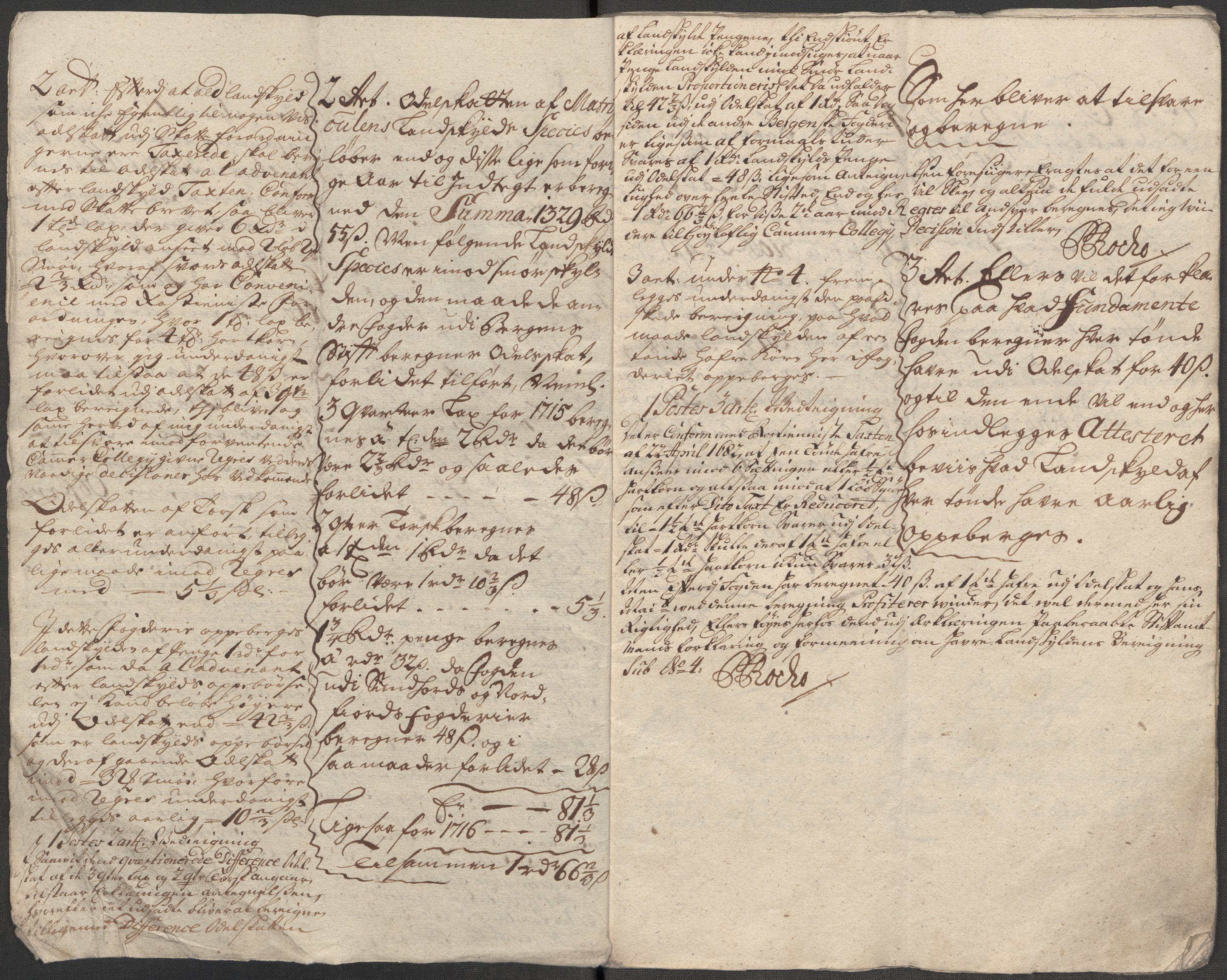 Rentekammeret inntil 1814, Reviderte regnskaper, Fogderegnskap, AV/RA-EA-4092/R52/L3320: Fogderegnskap Sogn, 1715-1716, p. 594