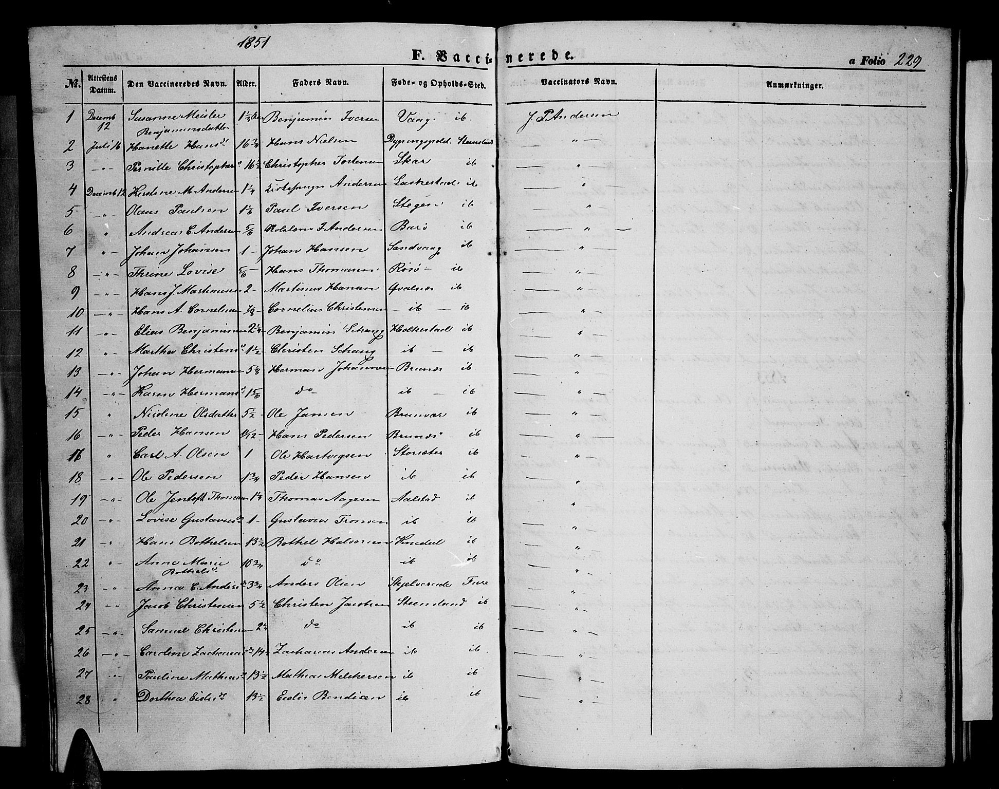 Ministerialprotokoller, klokkerbøker og fødselsregistre - Nordland, SAT/A-1459/855/L0814: Parish register (copy) no. 855C03, 1851-1864, p. 229