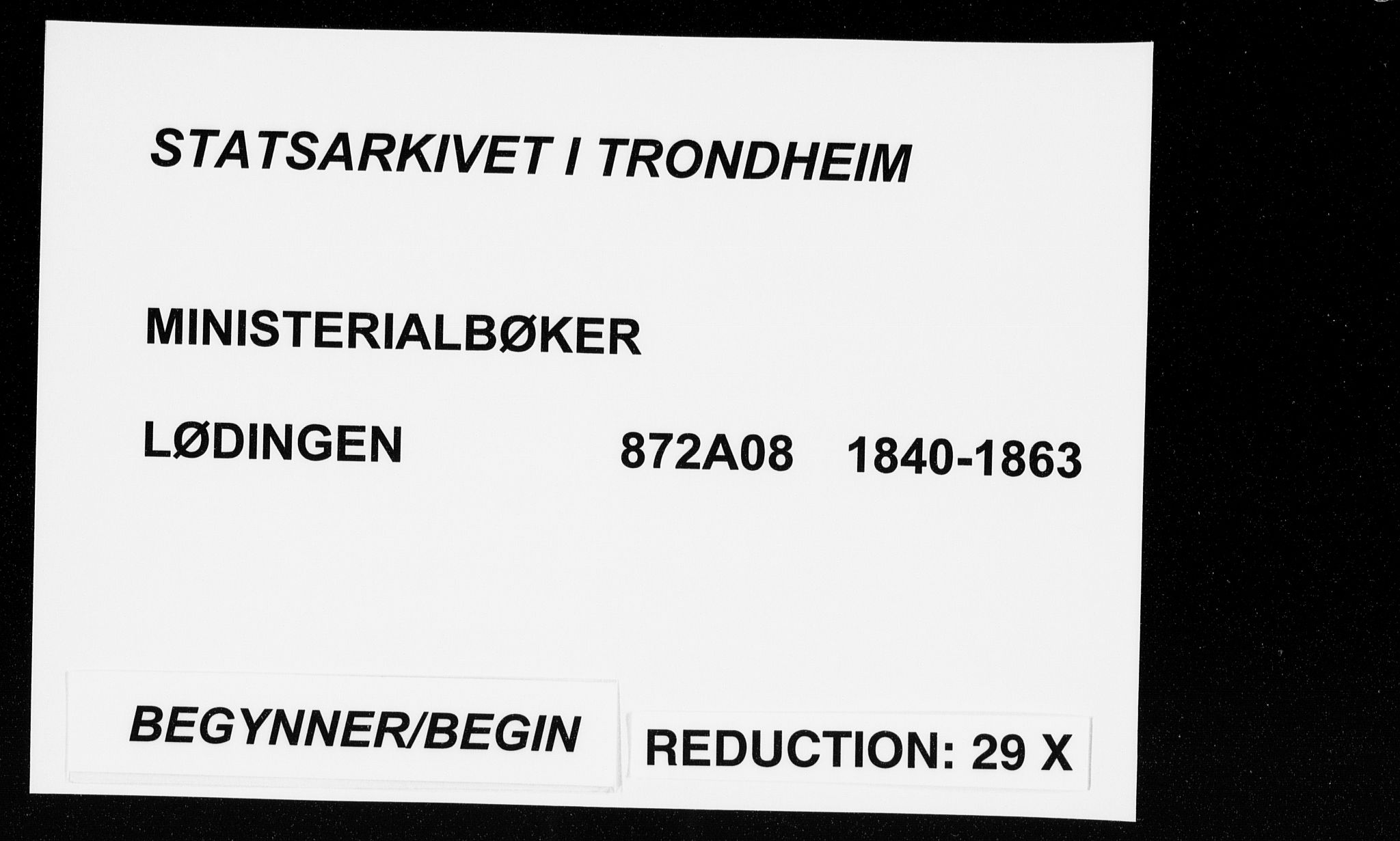 Ministerialprotokoller, klokkerbøker og fødselsregistre - Nordland, AV/SAT-A-1459/872/L1033: Parish register (official) no. 872A08, 1840-1863