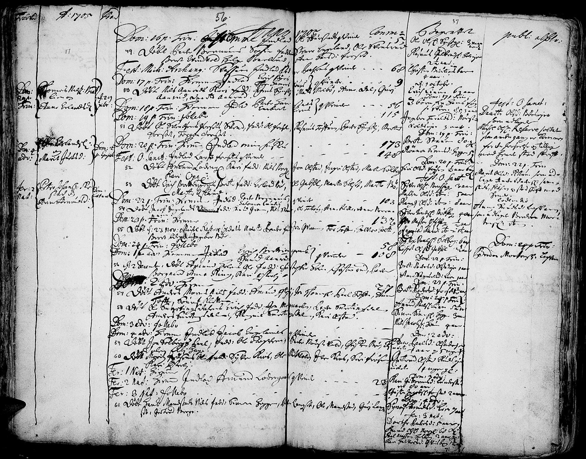 Gausdal prestekontor, SAH/PREST-090/H/Ha/Haa/L0001: Parish register (official) no. 1, 1693-1728, p. 56