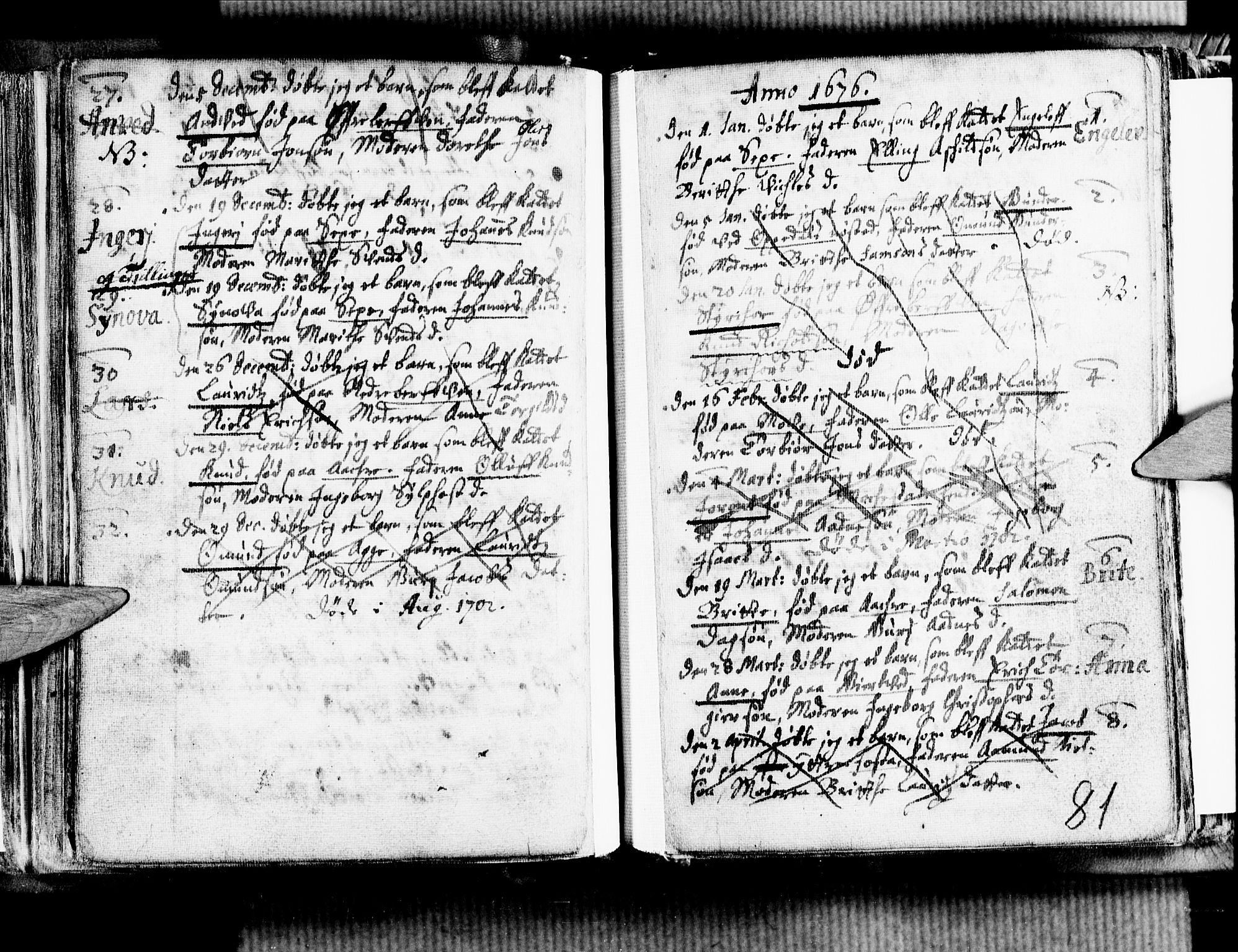 Ullensvang sokneprestembete, SAB/A-78701/H/Haa: Parish register (official) no. A 1 /1, 1669-1718, p. 81