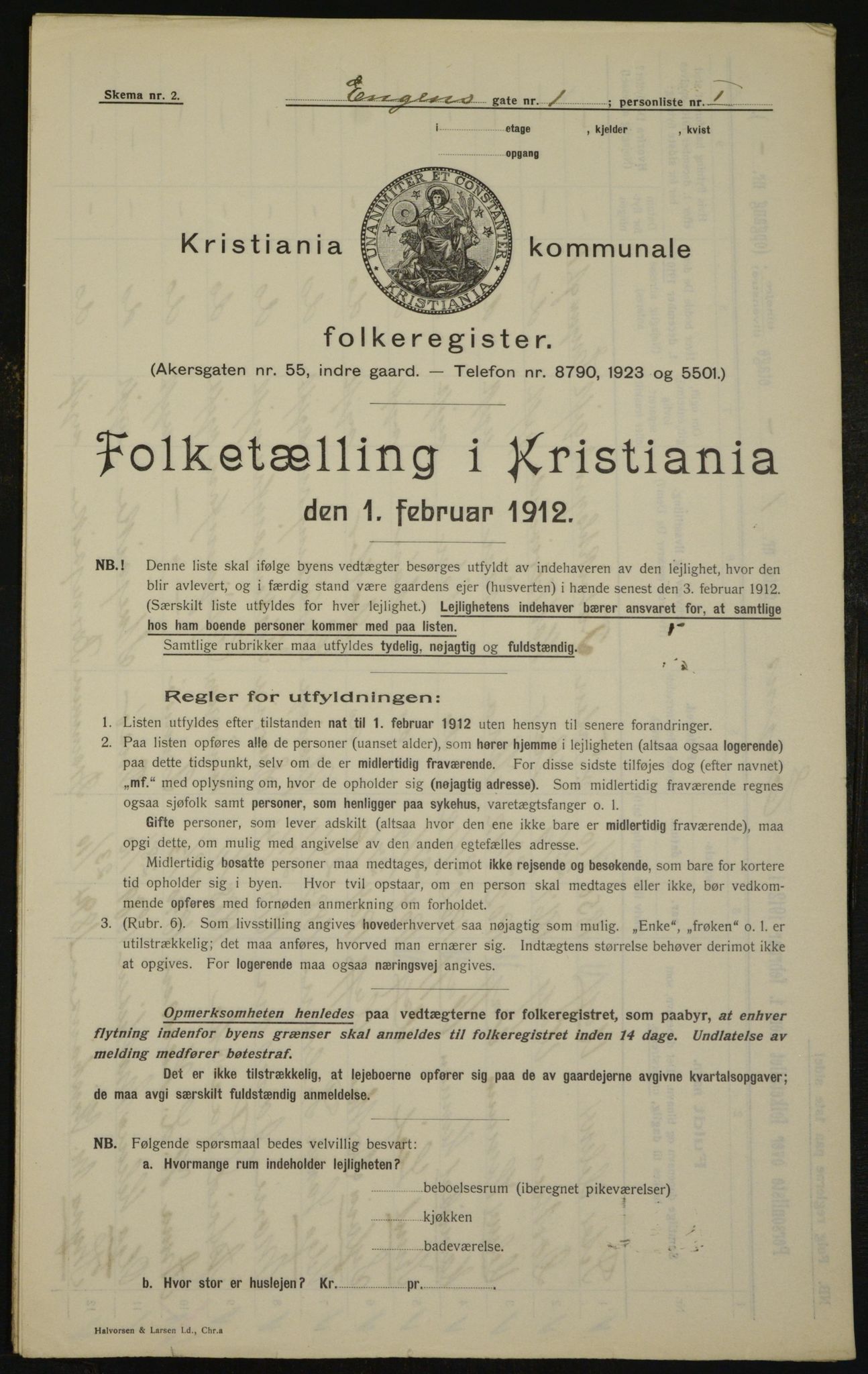 OBA, Municipal Census 1912 for Kristiania, 1912, p. 21663