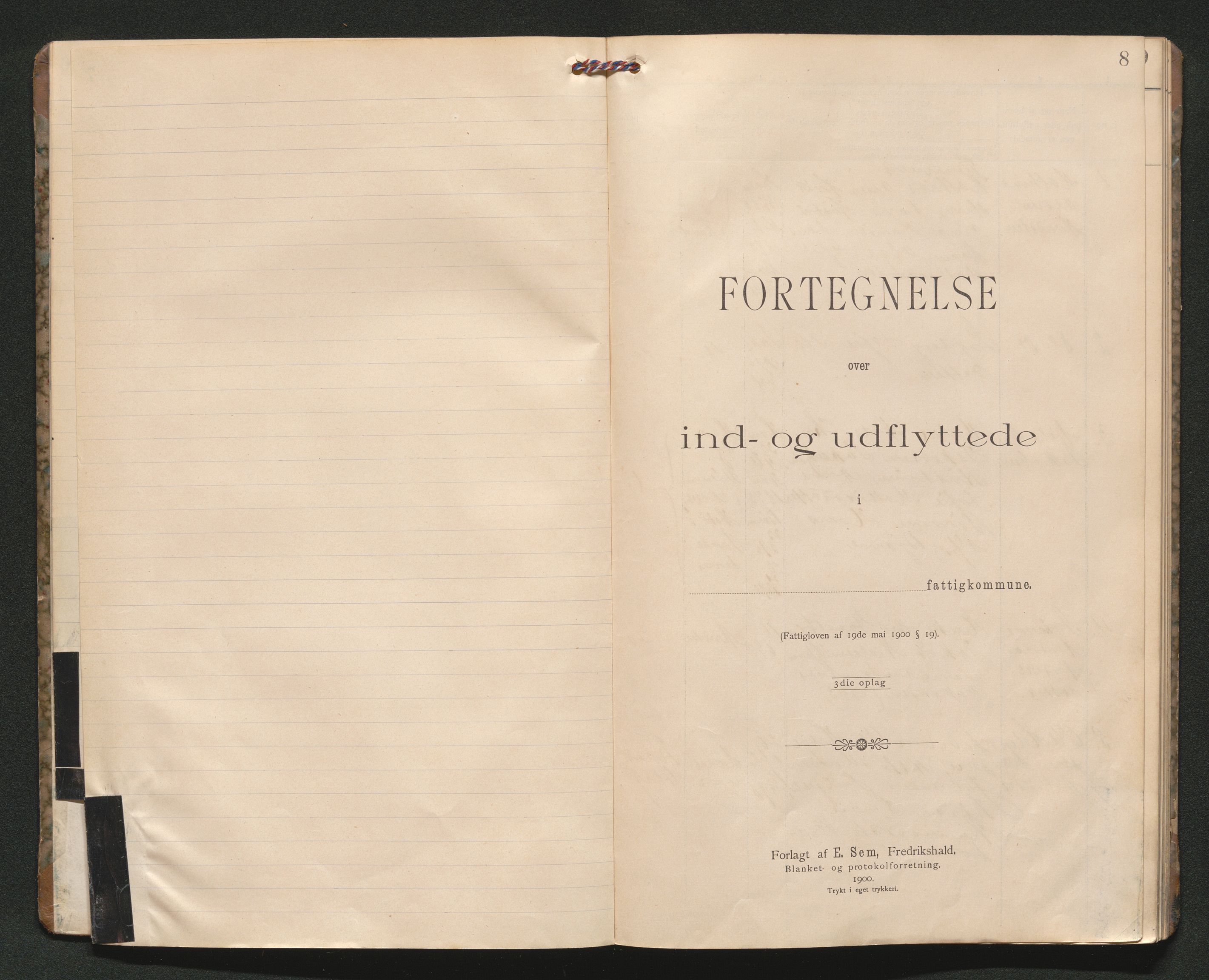 Andebu lensmannskontor, SAKO/A-532/O/Oa/L0001: Protokoll for inn- og utflyttede, 1901-1908, p. 7b-8a