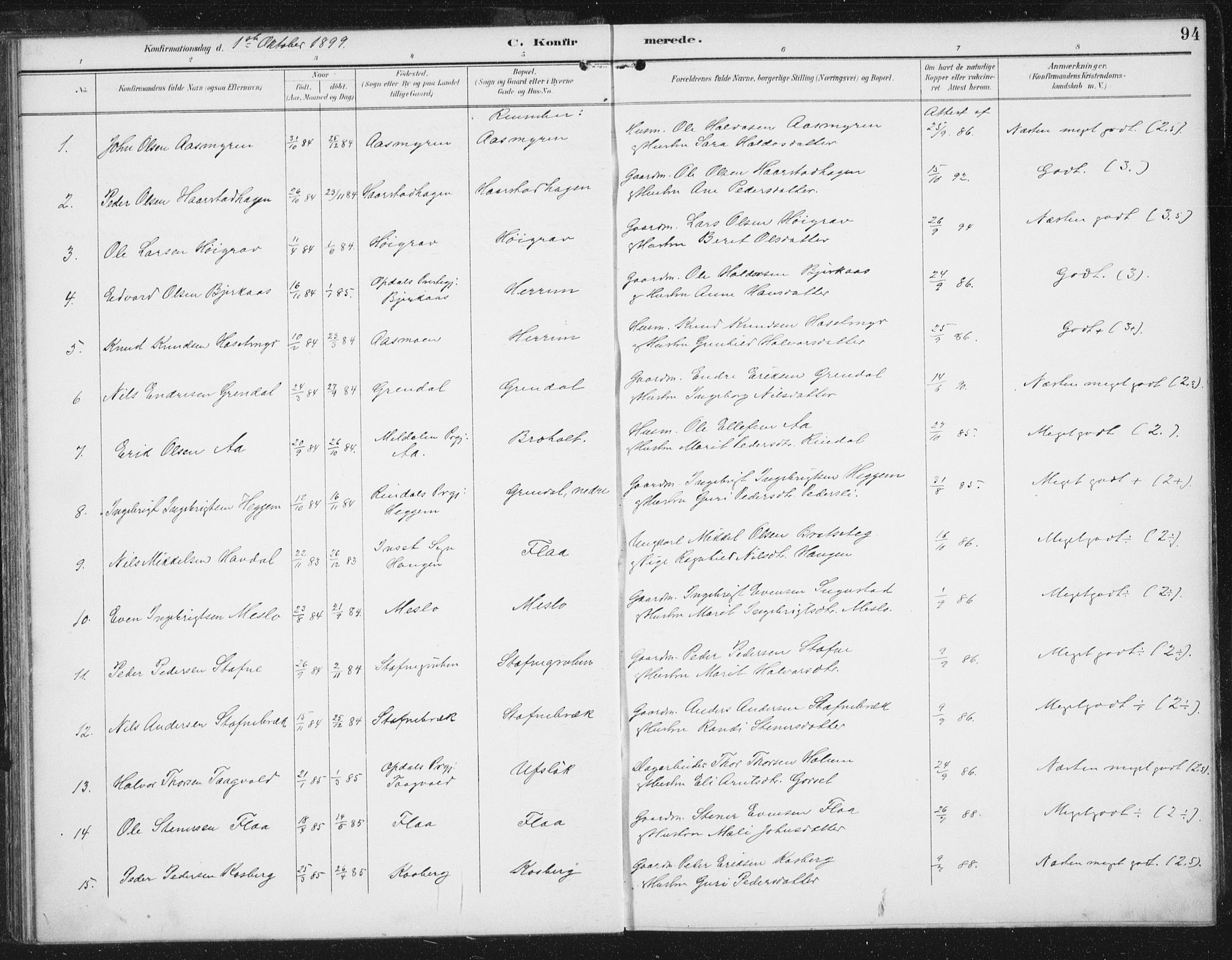 Ministerialprotokoller, klokkerbøker og fødselsregistre - Sør-Trøndelag, SAT/A-1456/674/L0872: Parish register (official) no. 674A04, 1897-1907, p. 94