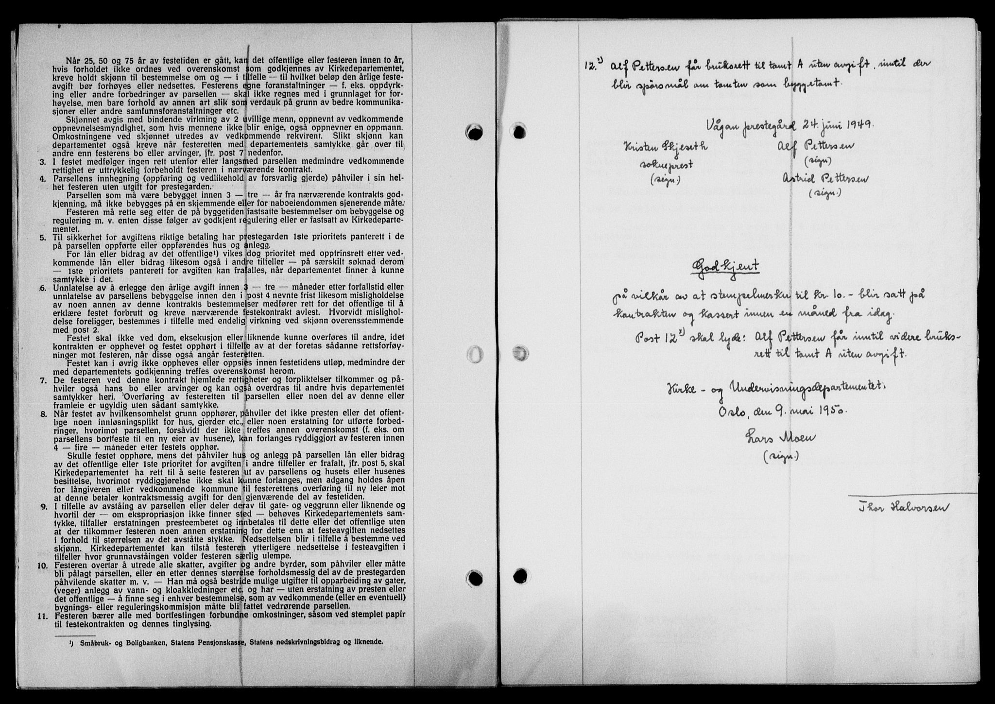 Lofoten sorenskriveri, SAT/A-0017/1/2/2C/L0023a: Mortgage book no. 23a, 1950-1950, Diary no: : 1371/1950
