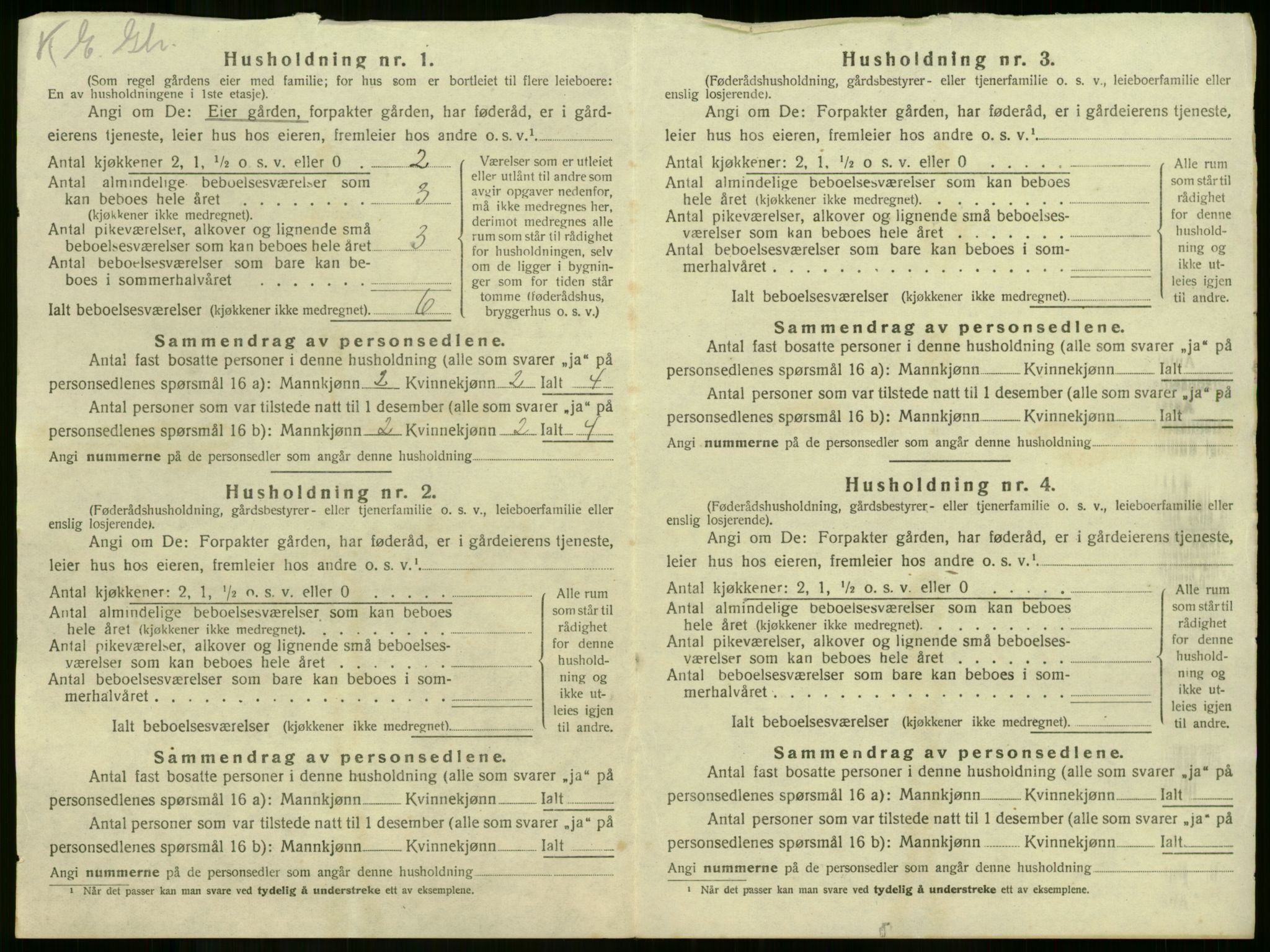 SAKO, 1920 census for Våle, 1920, p. 190