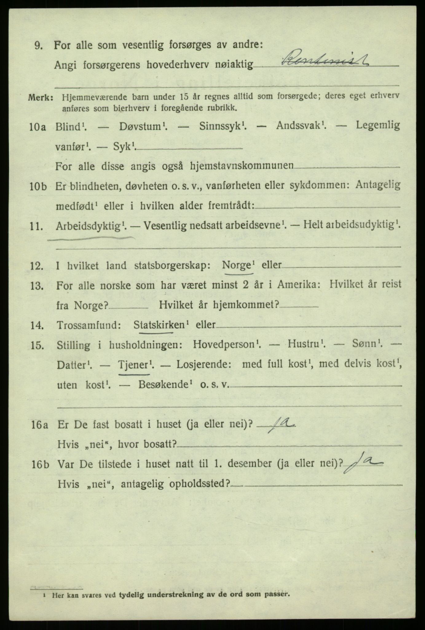 SAB, 1920 census for Fana, 1920, p. 12982