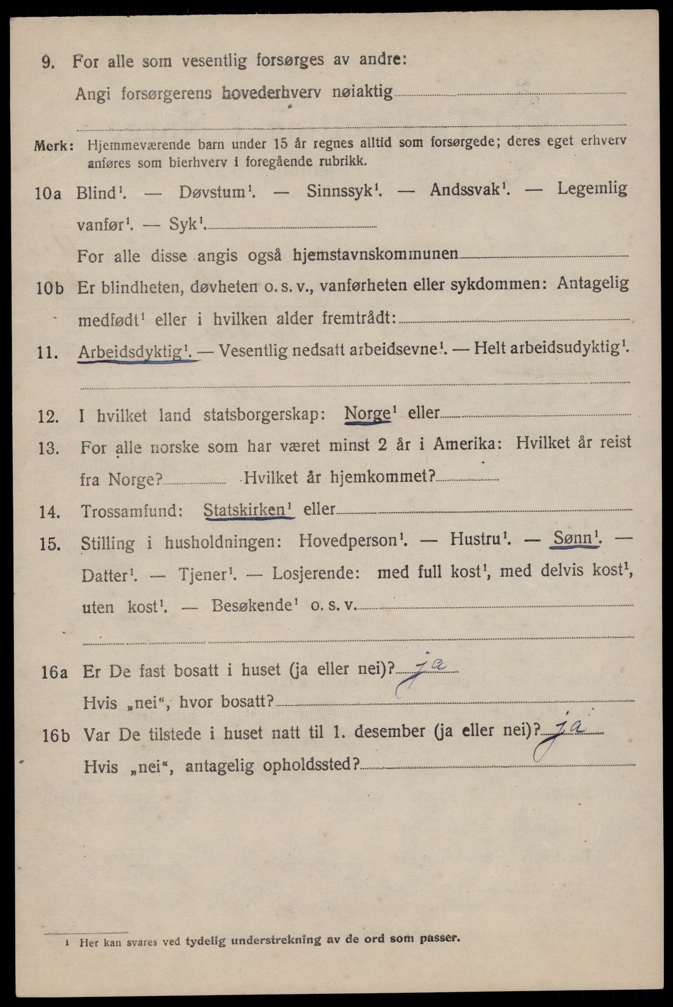 SAST, 1920 census for Hetland, 1920, p. 19956