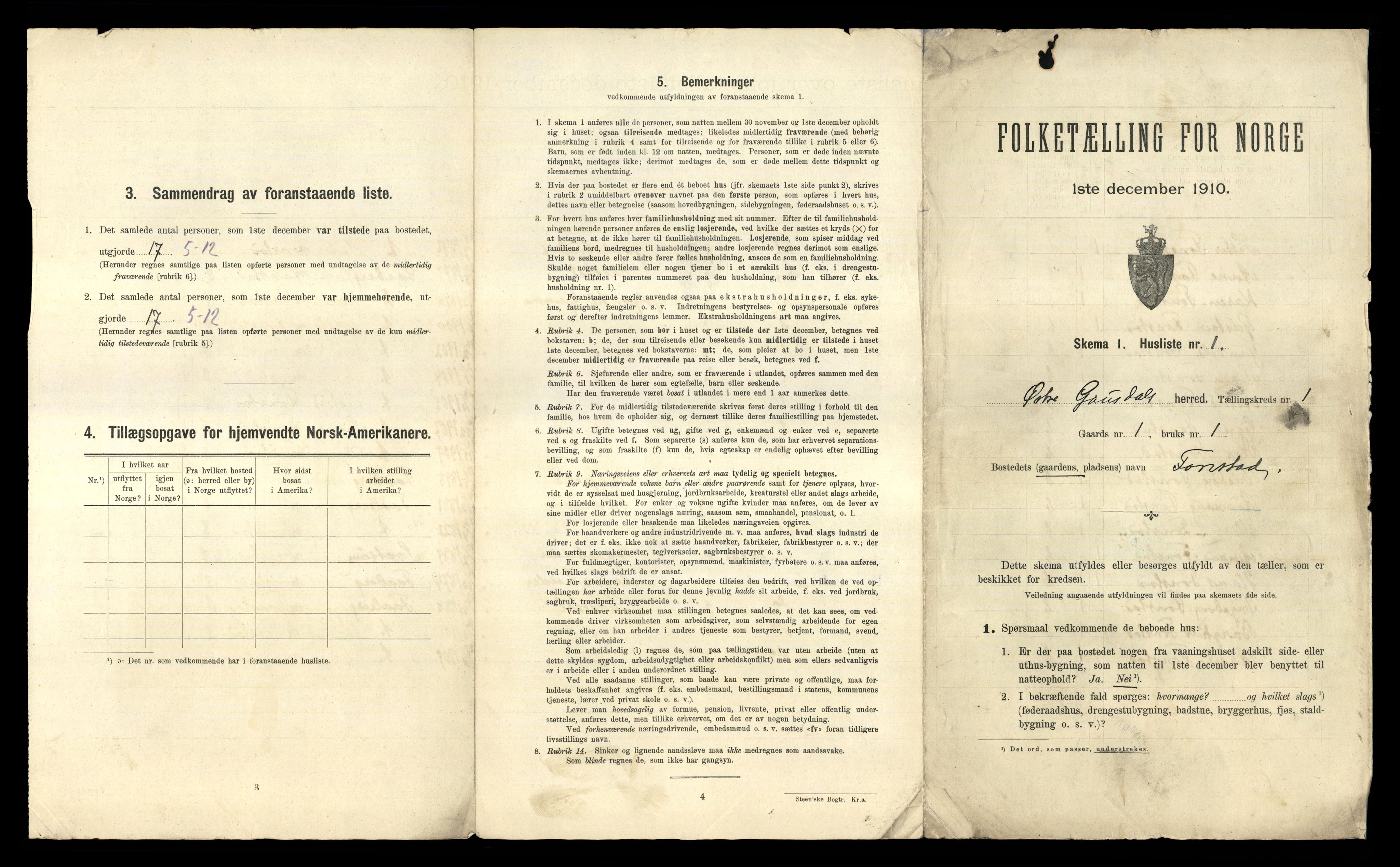 RA, 1910 census for Østre Gausdal, 1910, p. 30