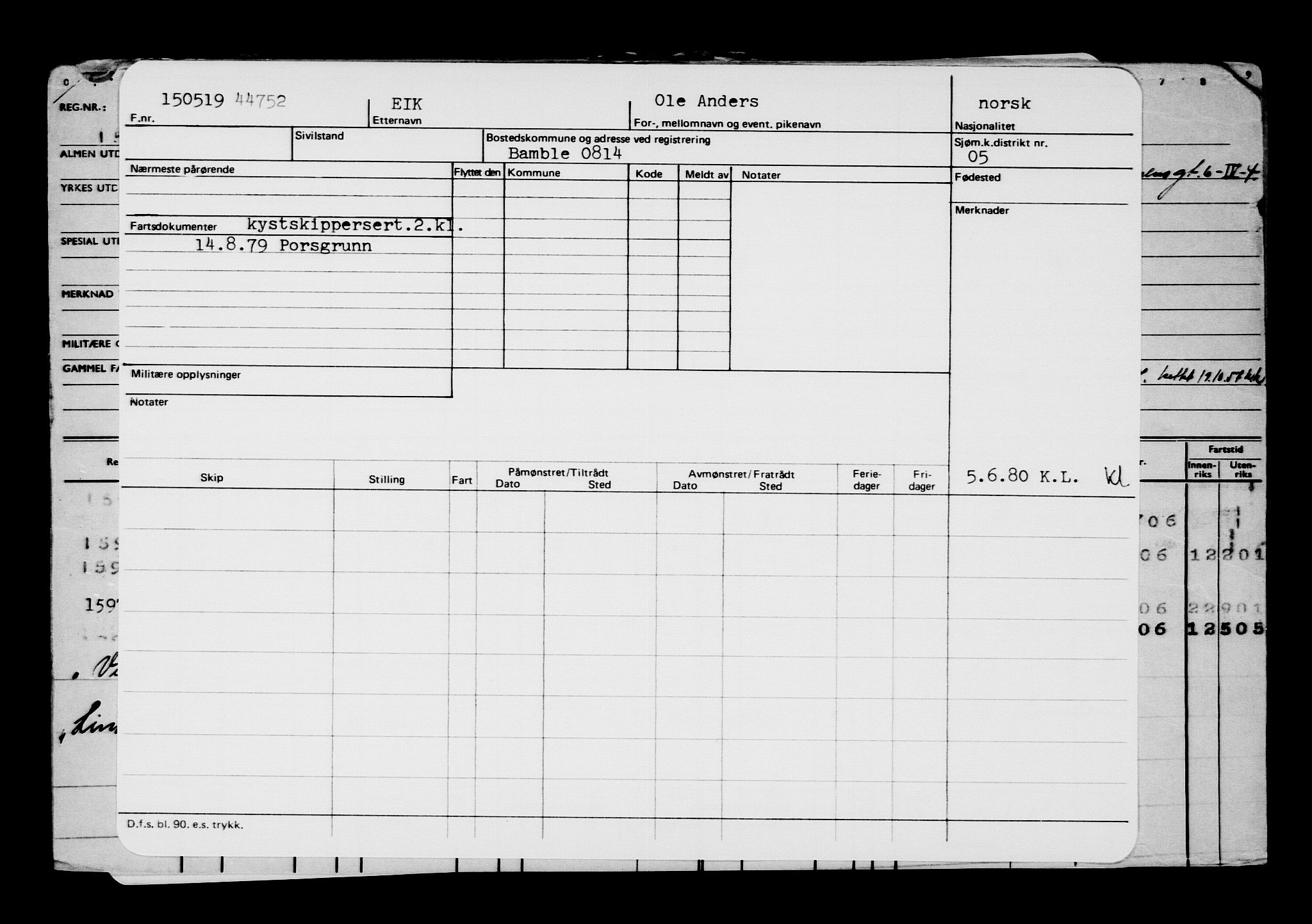 Direktoratet for sjømenn, AV/RA-S-3545/G/Gb/L0168: Hovedkort, 1919, p. 674