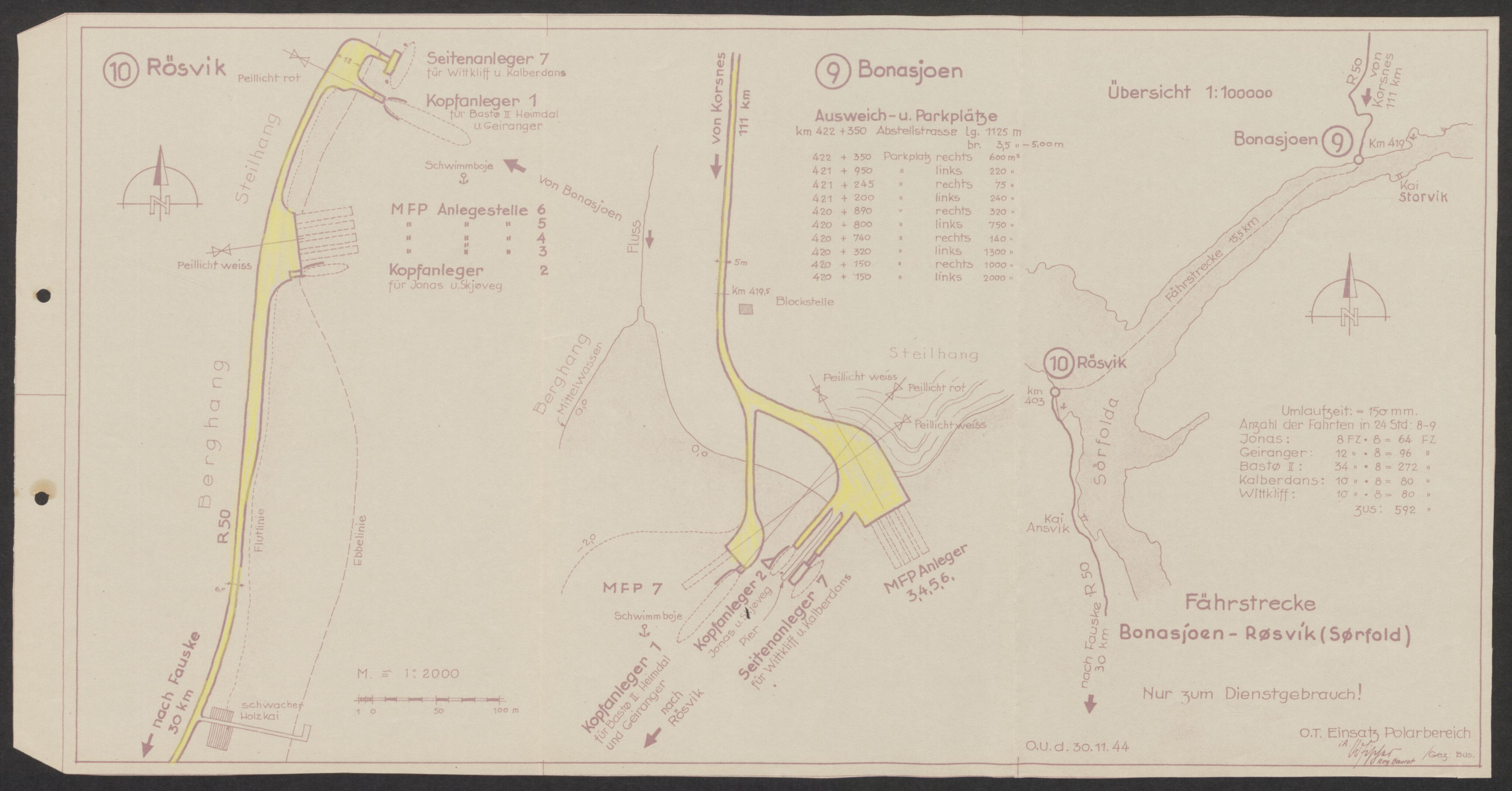 Tyske arkiver, Organisation Todt (OT), Einsatzgruppe Wiking, AV/RA-RAFA-2188/1/E/E2/E2d/L0023: Fähren und Anlegen, 1942-1944, p. 9
