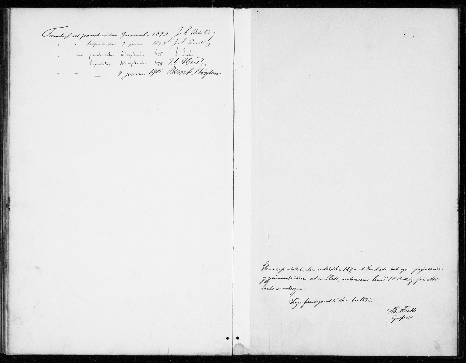 Vinje kirkebøker, SAKO/A-312/G/Gb/L0003: Parish register (copy) no. II 3, 1892-1943