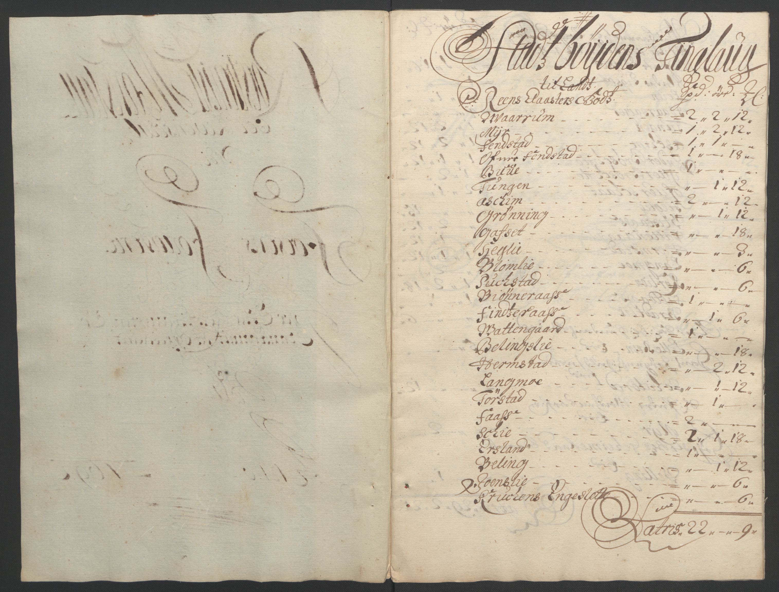 Rentekammeret inntil 1814, Reviderte regnskaper, Fogderegnskap, RA/EA-4092/R57/L3849: Fogderegnskap Fosen, 1692-1693, p. 163