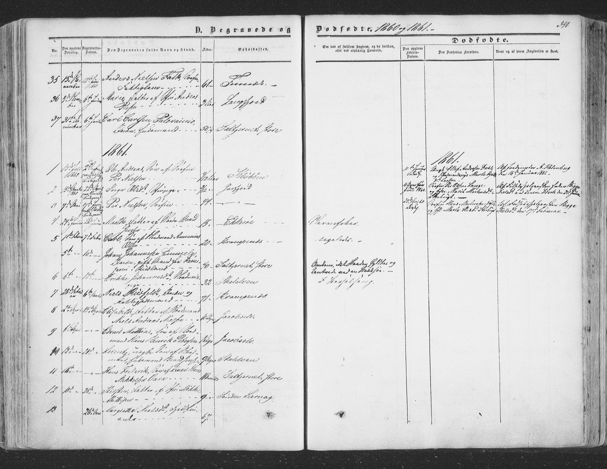 Vadsø sokneprestkontor, SATØ/S-1325/H/Ha/L0004kirke: Parish register (official) no. 4, 1854-1880, p. 340