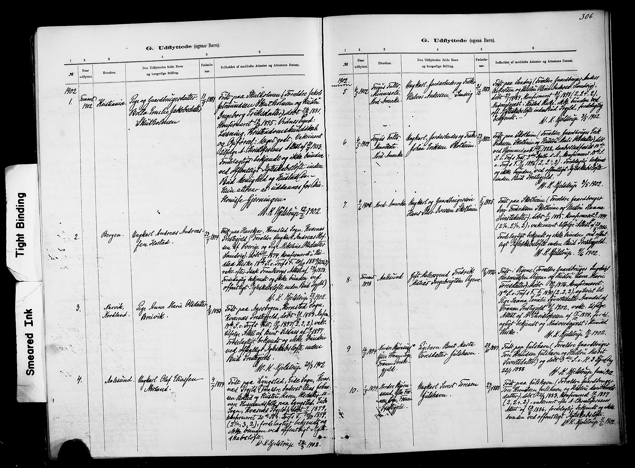 Ministerialprotokoller, klokkerbøker og fødselsregistre - Møre og Romsdal, SAT/A-1454/567/L0778: Parish register (official) no. 567A01, 1881-1903, p. 306