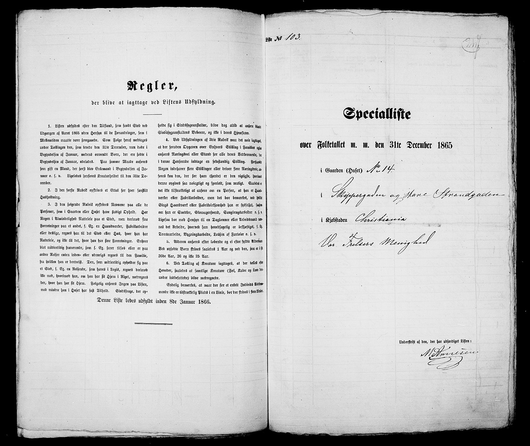 RA, 1865 census for Kristiania, 1865, p. 353