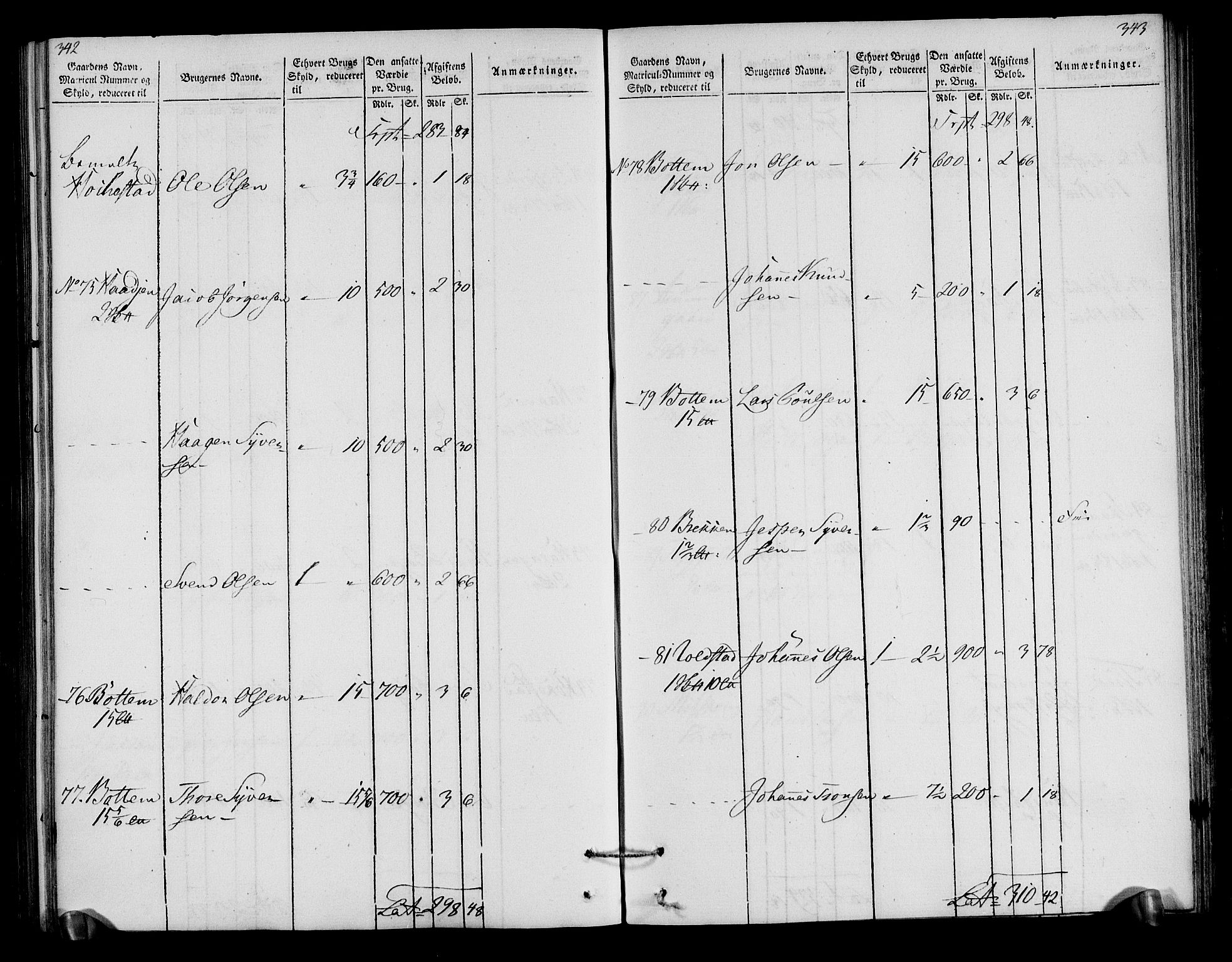 Rentekammeret inntil 1814, Realistisk ordnet avdeling, AV/RA-EA-4070/N/Ne/Nea/L0040: Gudbrandsdalen fogderi. Oppebørselsregister, 1803-1804, p. 178