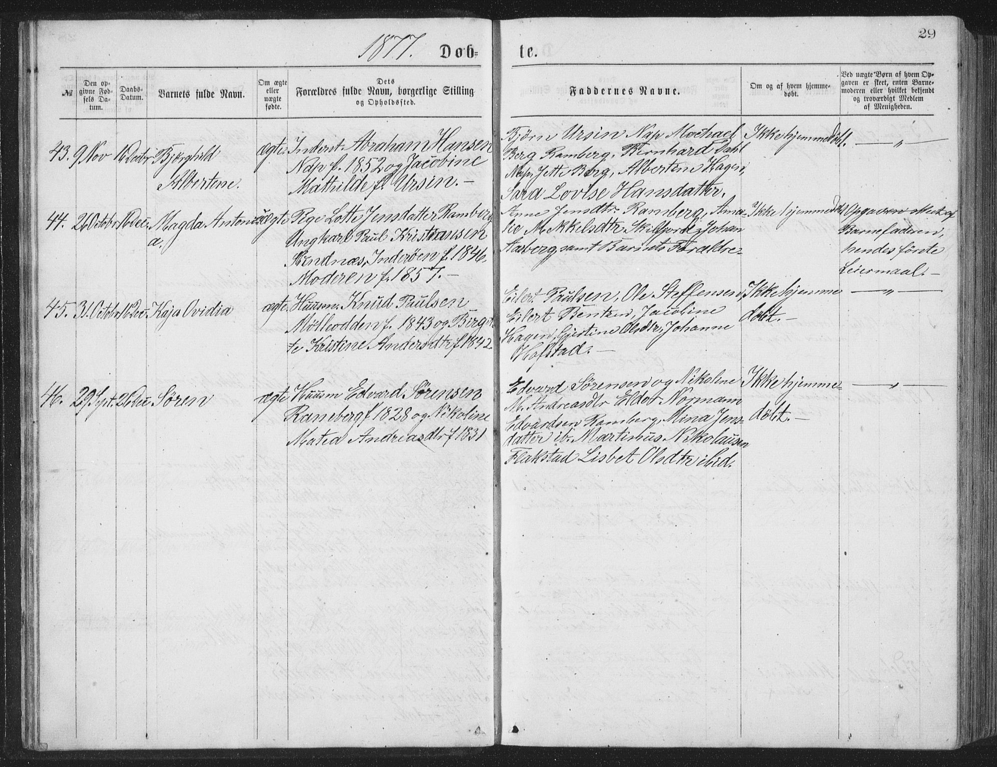 Ministerialprotokoller, klokkerbøker og fødselsregistre - Nordland, AV/SAT-A-1459/885/L1213: Parish register (copy) no. 885C02, 1874-1892, p. 29