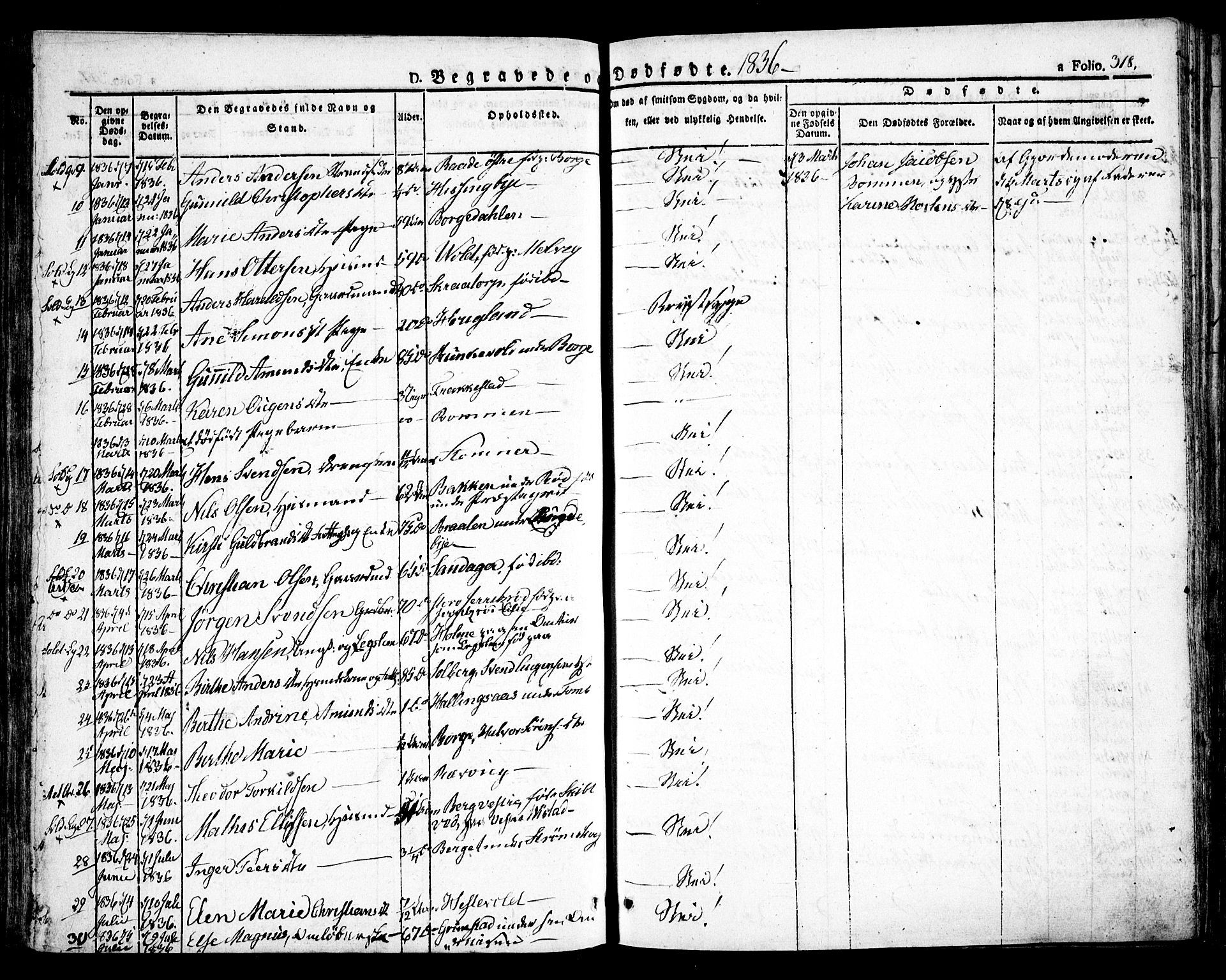 Råde prestekontor kirkebøker, SAO/A-2009/F/Fa/L0005: Parish register (official) no. 5, 1830-1853, p. 318