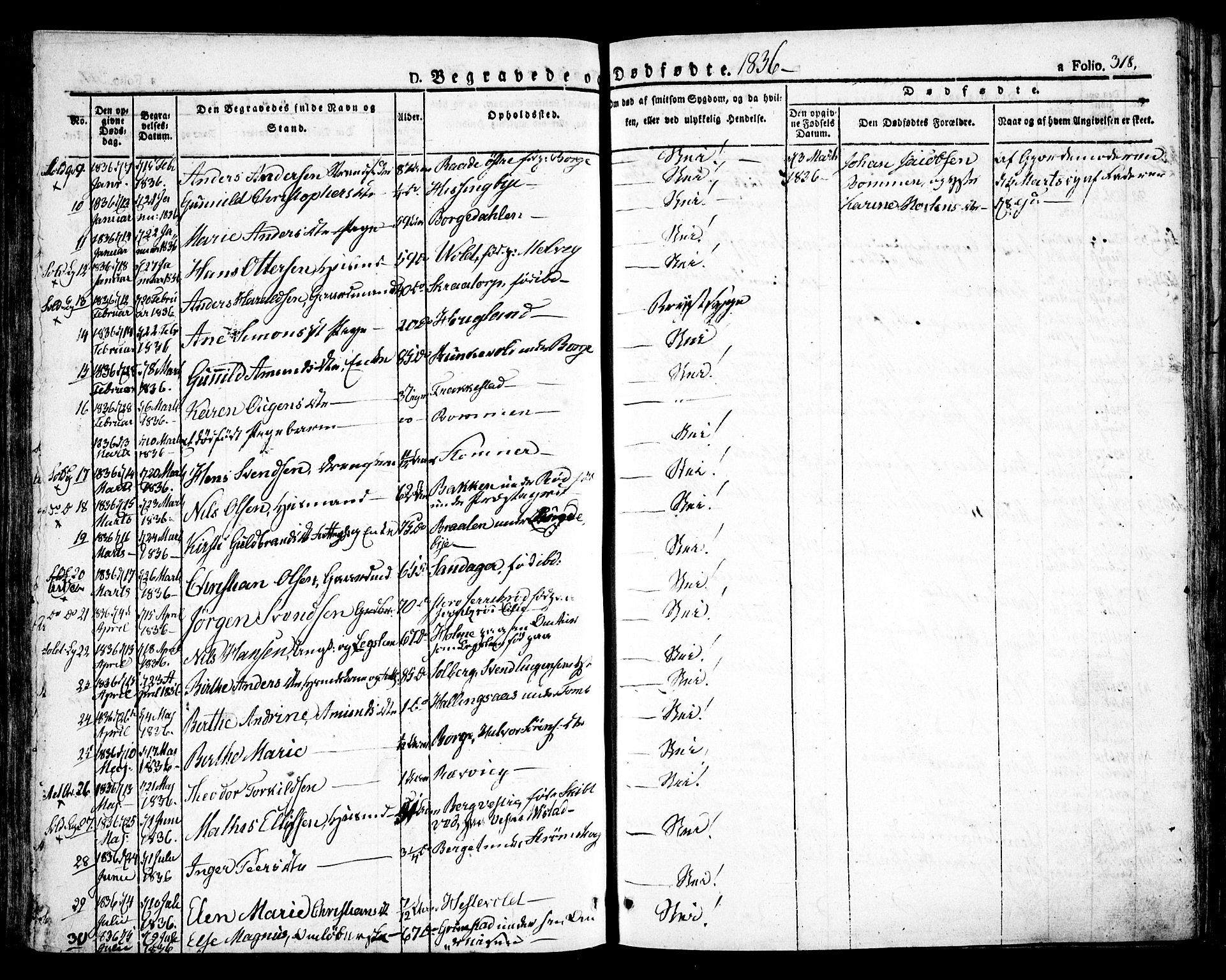 Råde prestekontor kirkebøker, AV/SAO-A-2009/F/Fa/L0005: Parish register (official) no. 5, 1830-1853, p. 318