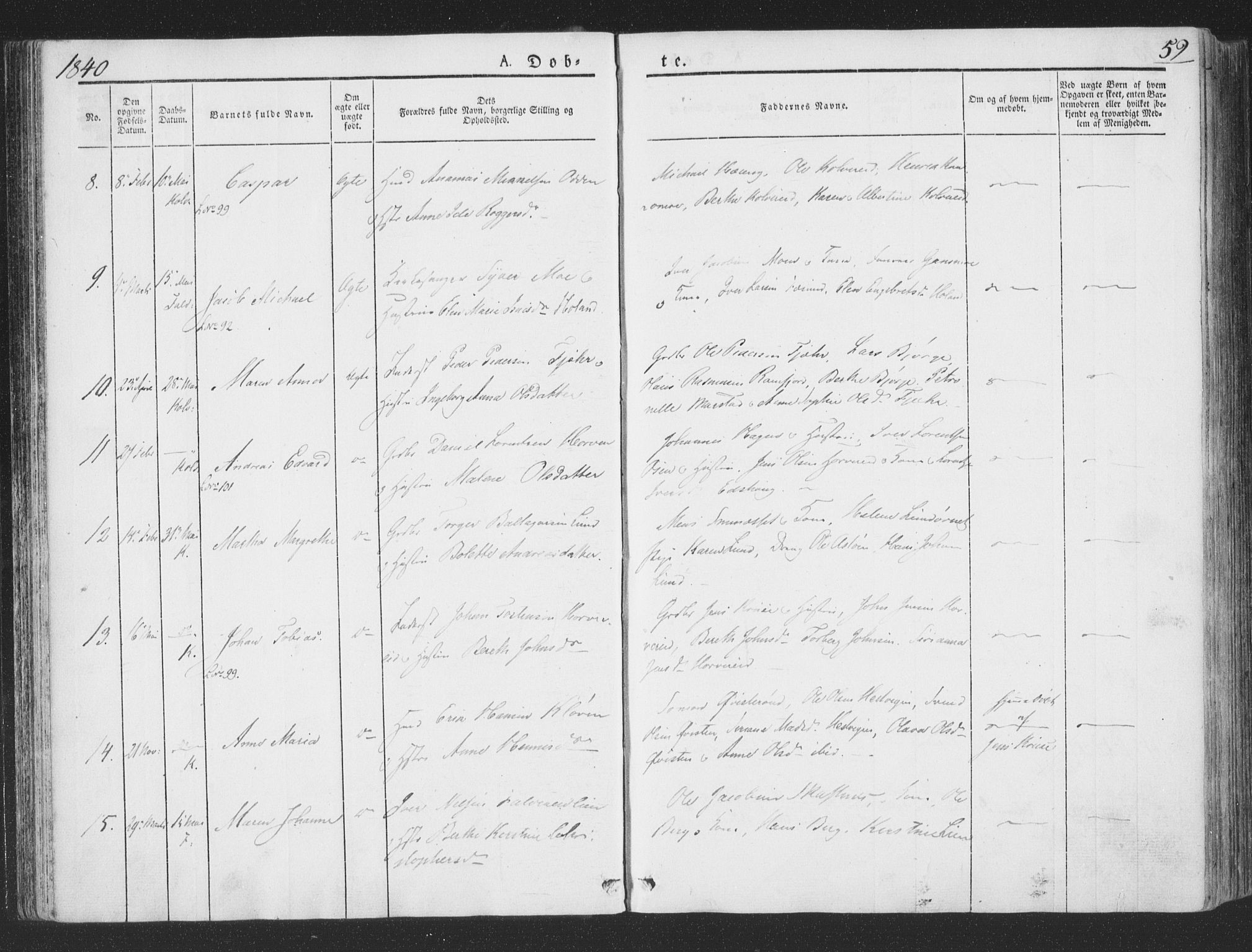 Ministerialprotokoller, klokkerbøker og fødselsregistre - Nord-Trøndelag, SAT/A-1458/780/L0639: Parish register (official) no. 780A04, 1830-1844, p. 59