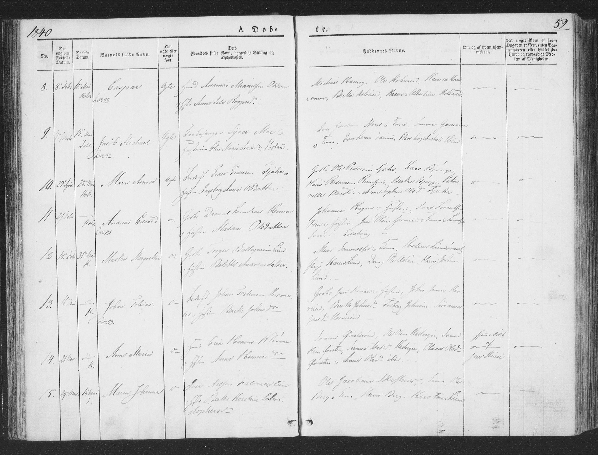 Ministerialprotokoller, klokkerbøker og fødselsregistre - Nord-Trøndelag, AV/SAT-A-1458/780/L0639: Parish register (official) no. 780A04, 1830-1844, p. 59