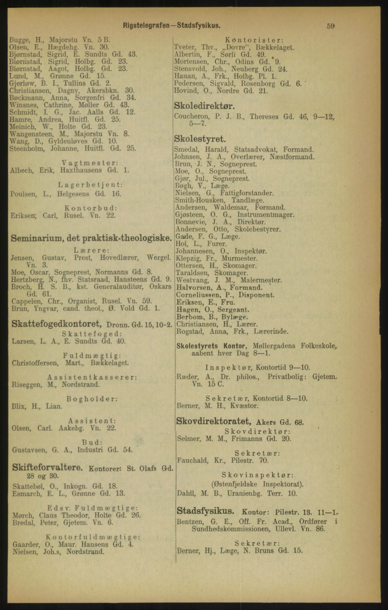 Kristiania/Oslo adressebok, PUBL/-, 1900, p. 59