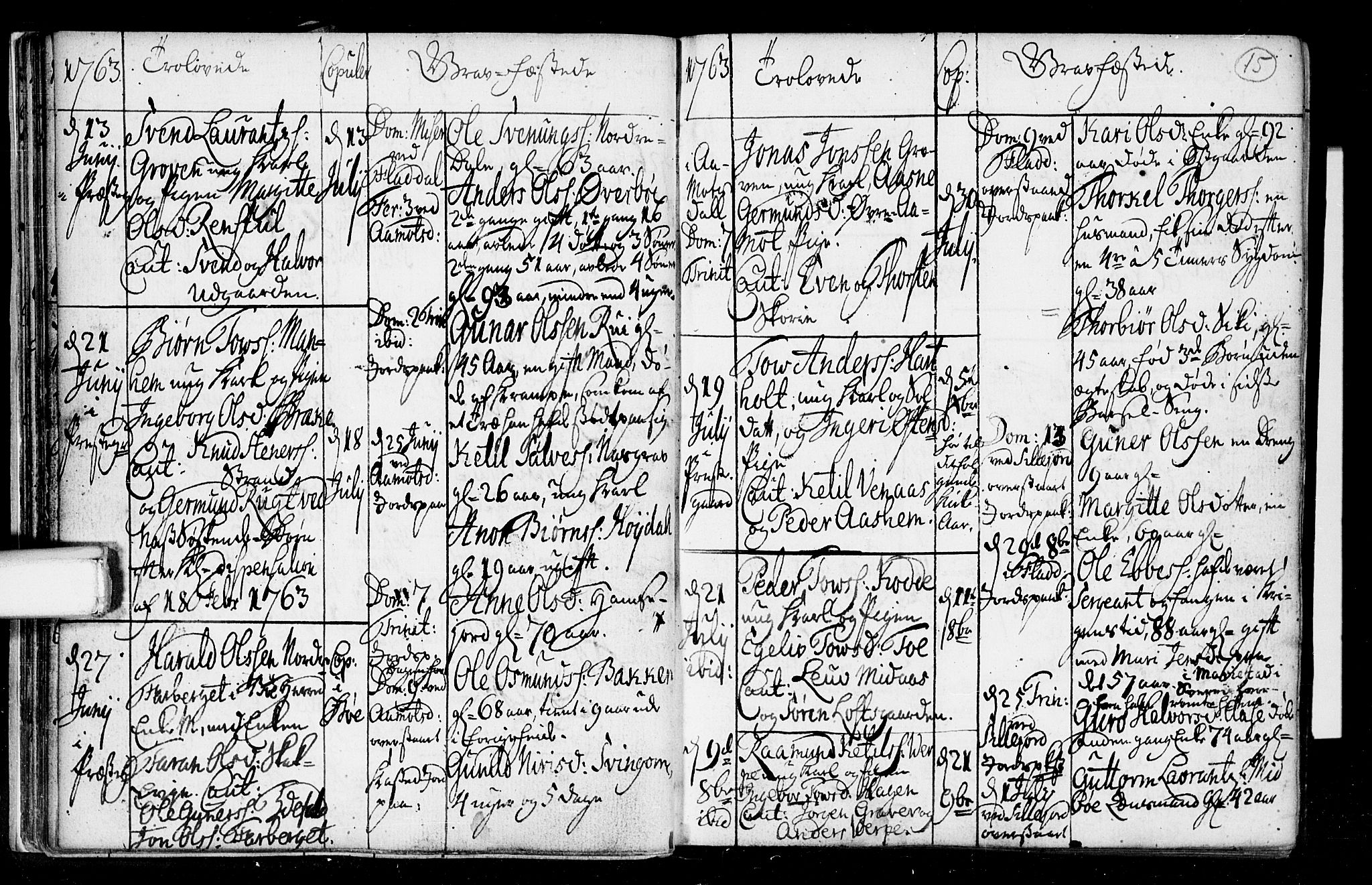 Seljord kirkebøker, SAKO/A-20/F/Fa/L0008: Parish register (official) no. I 8, 1755-1814, p. 15