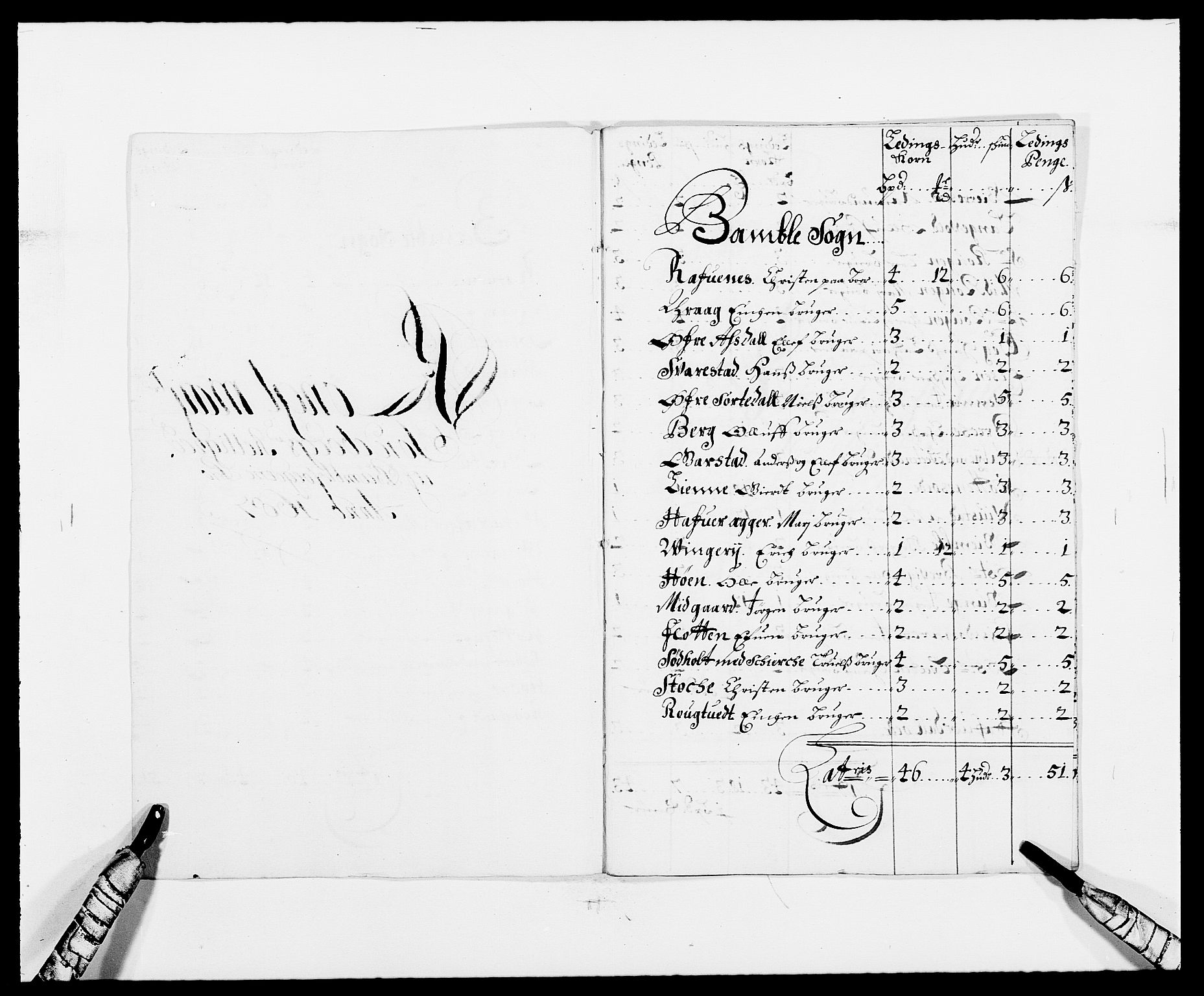Rentekammeret inntil 1814, Reviderte regnskaper, Fogderegnskap, RA/EA-4092/R34/L2049: Fogderegnskap Bamble, 1685-1687, p. 211