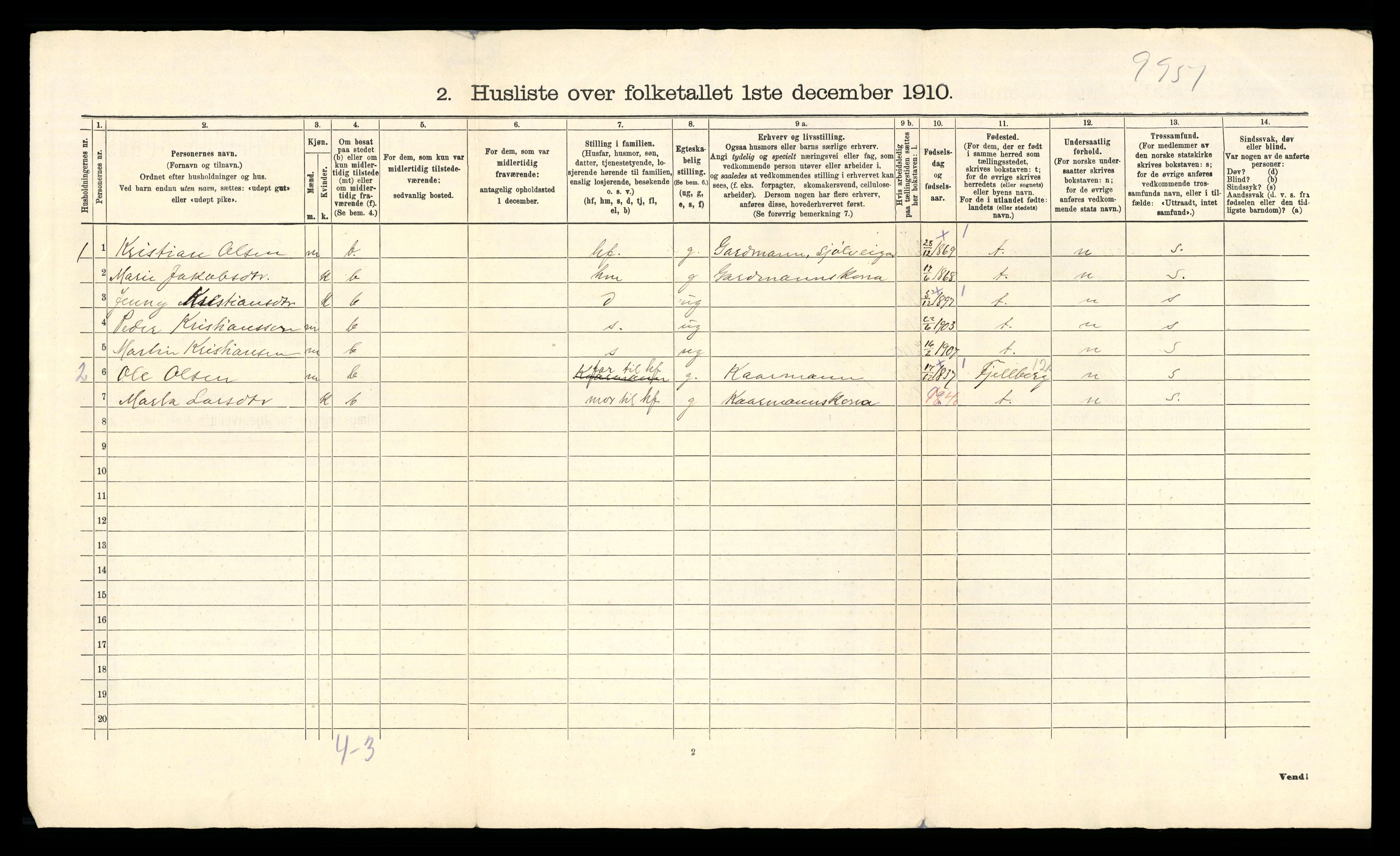 RA, 1910 census for Avaldsnes, 1910, p. 40