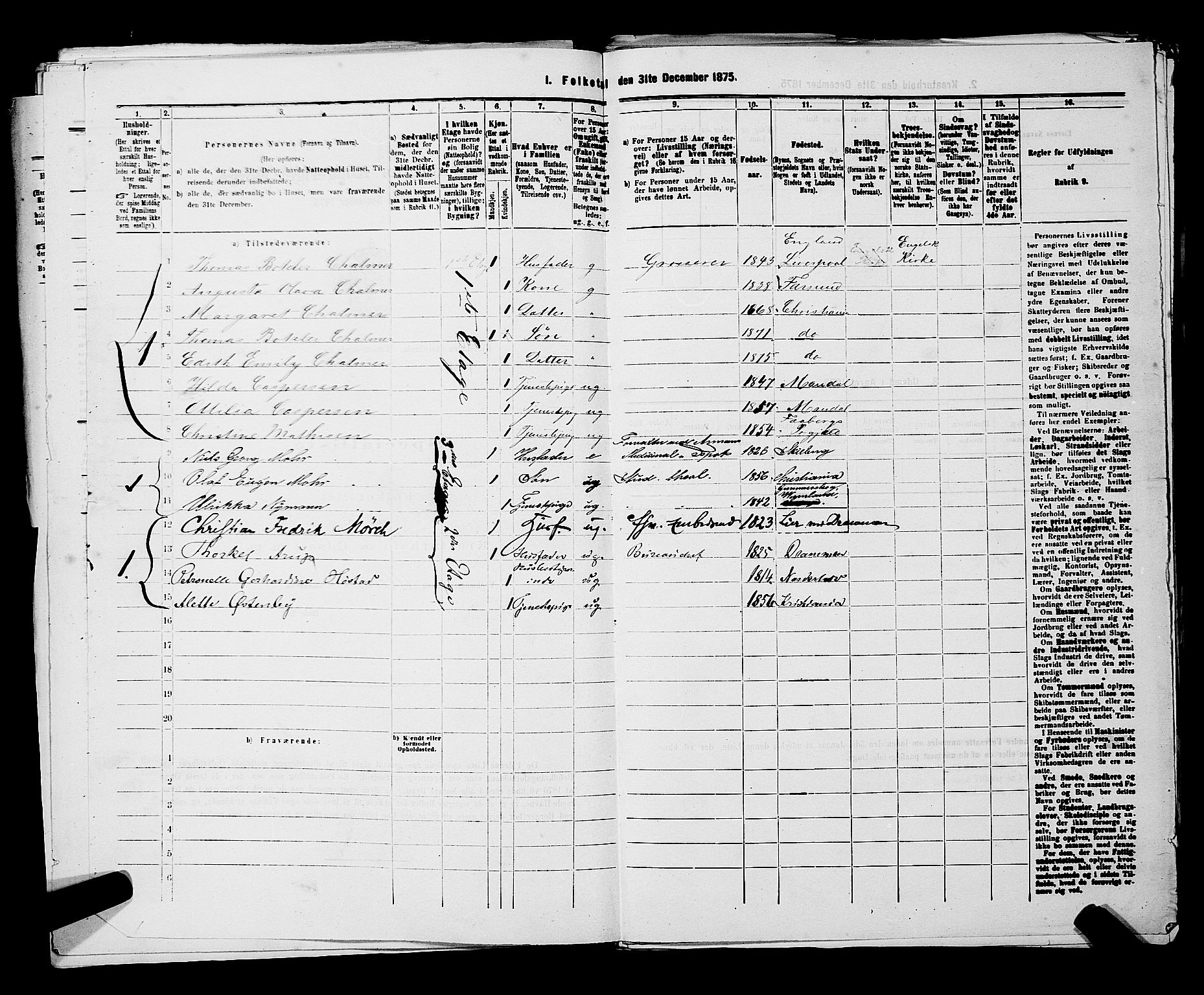 RA, 1875 census for 0301 Kristiania, 1875, p. 5730