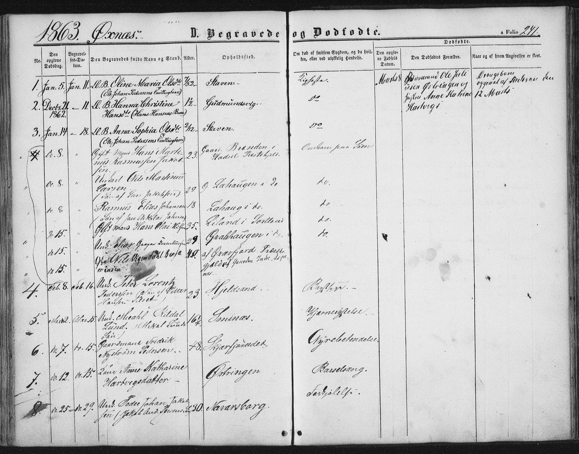 Ministerialprotokoller, klokkerbøker og fødselsregistre - Nordland, SAT/A-1459/893/L1333: Parish register (official) no. 893A06, 1858-1866, p. 241