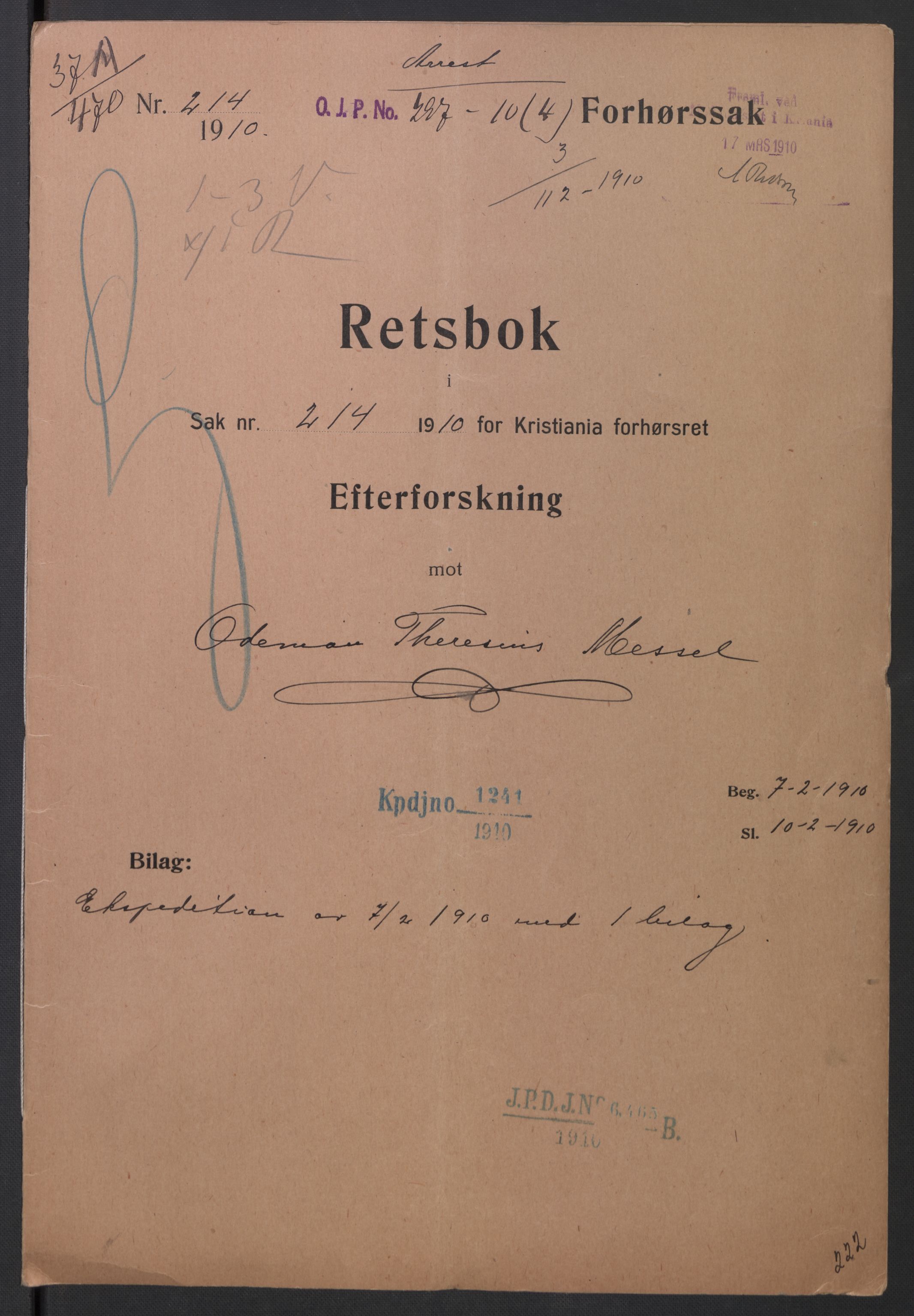 Botsfengslet, AV/RA-S-1539/D/Dn/L0331: 49n-56n, 57n-83n, 1910, p. 1092