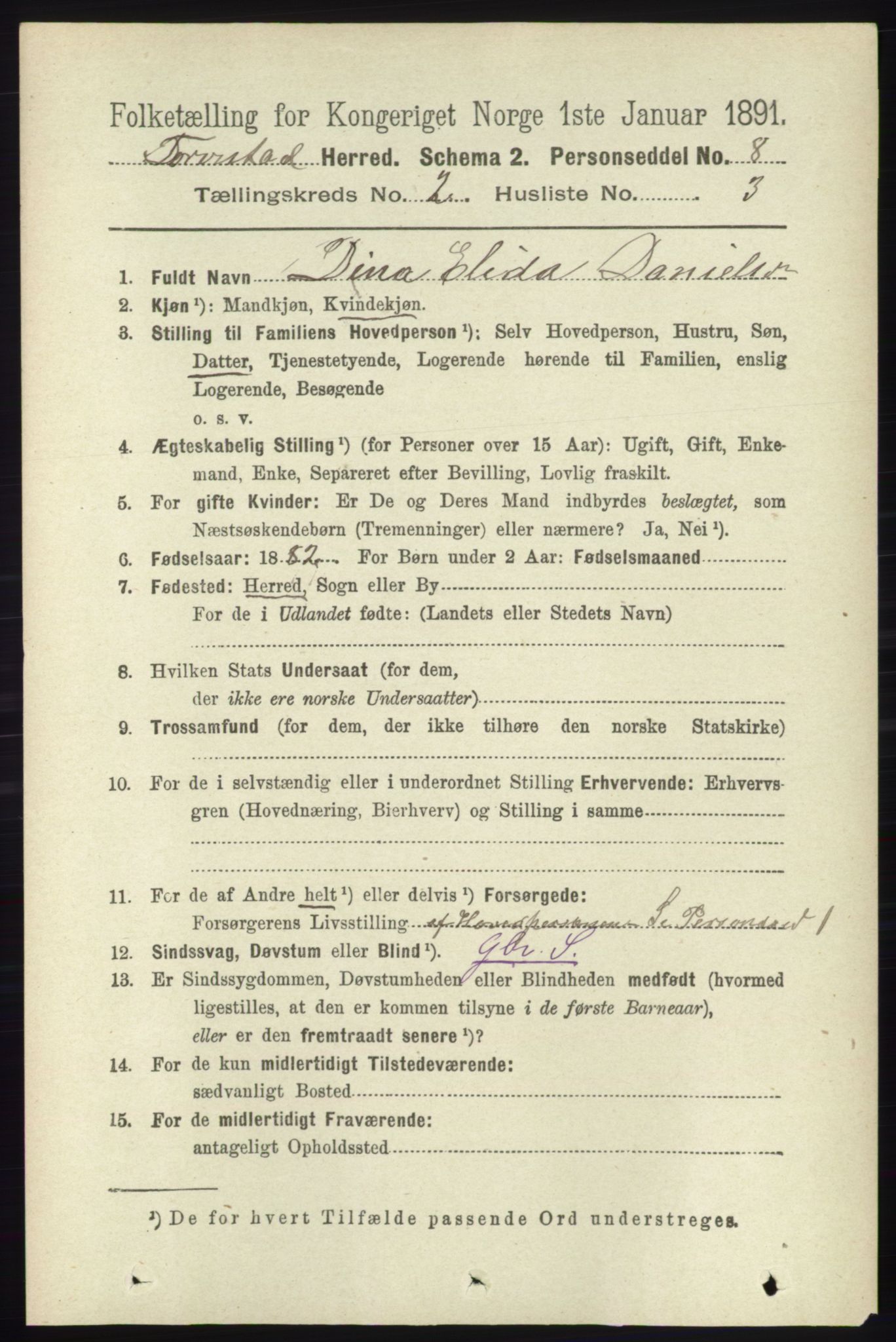 RA, 1891 census for 1152 Torvastad, 1891, p. 528