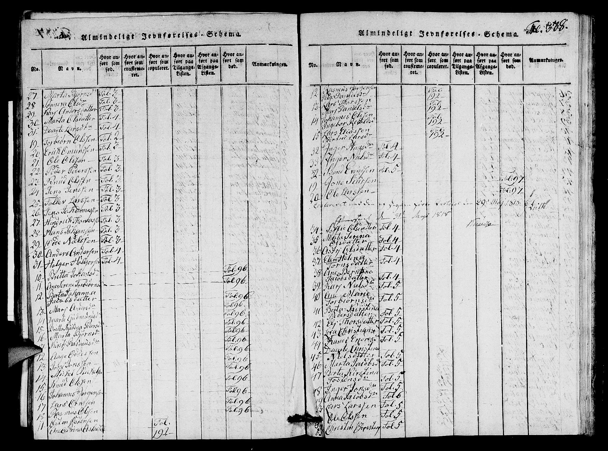 Nedstrand sokneprestkontor, SAST/A-101841/01/V: Parish register (copy) no. B 1 /1, 1816-1847, p. 338