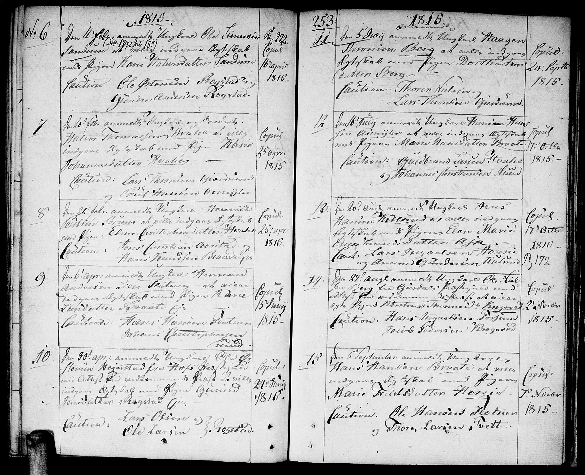 Gjerdrum prestekontor Kirkebøker, SAO/A-10412b/F/Fa/L0003: Parish register (official) no. I 3, 1798-1815, p. 253