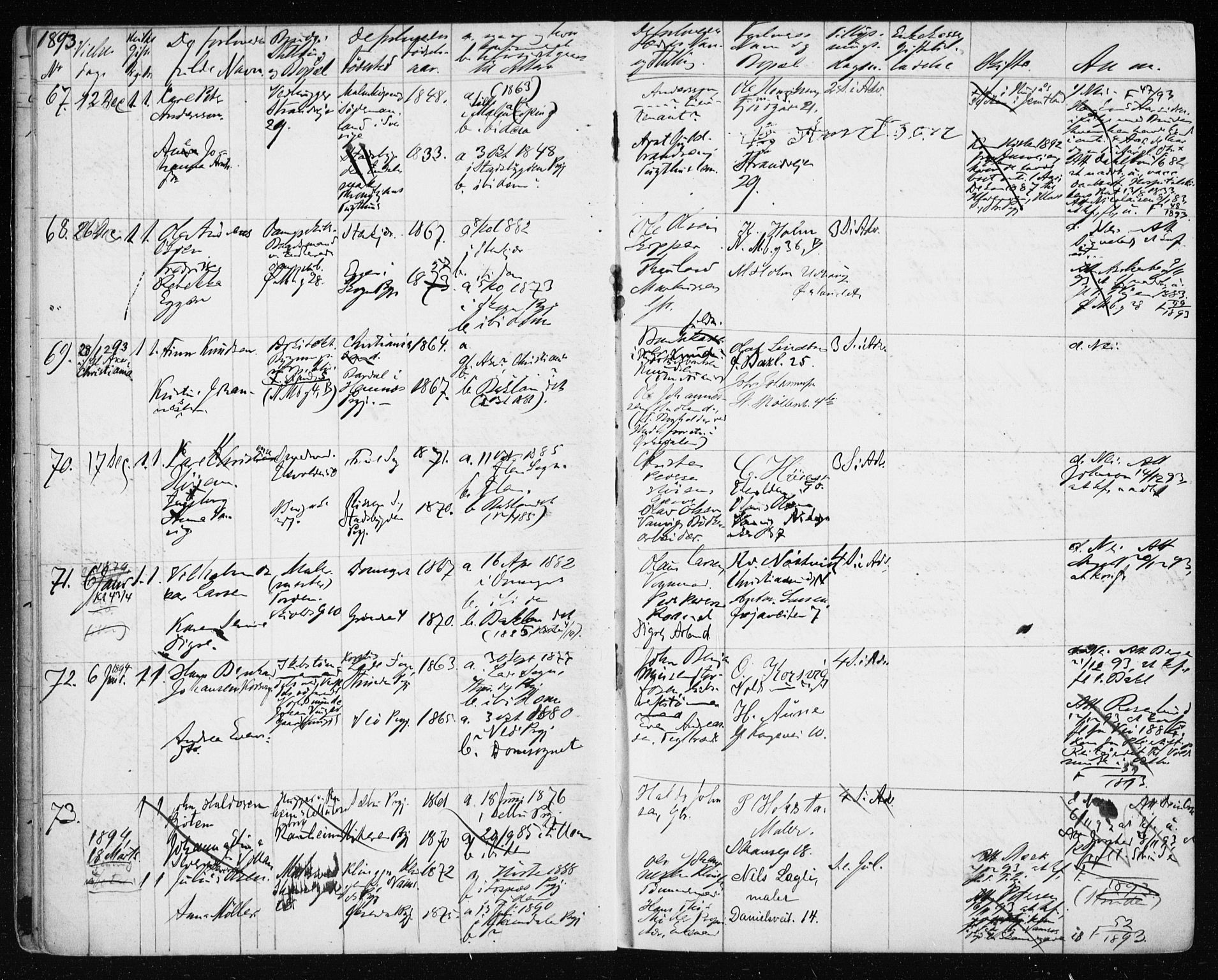 Ministerialprotokoller, klokkerbøker og fødselsregistre - Sør-Trøndelag, SAT/A-1456/604/L0191: Parish register (official) no. 604A12, 1892-1900