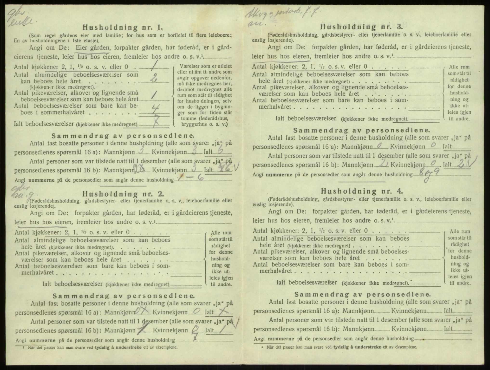 SAB, 1920 census for Masfjorden, 1920, p. 591