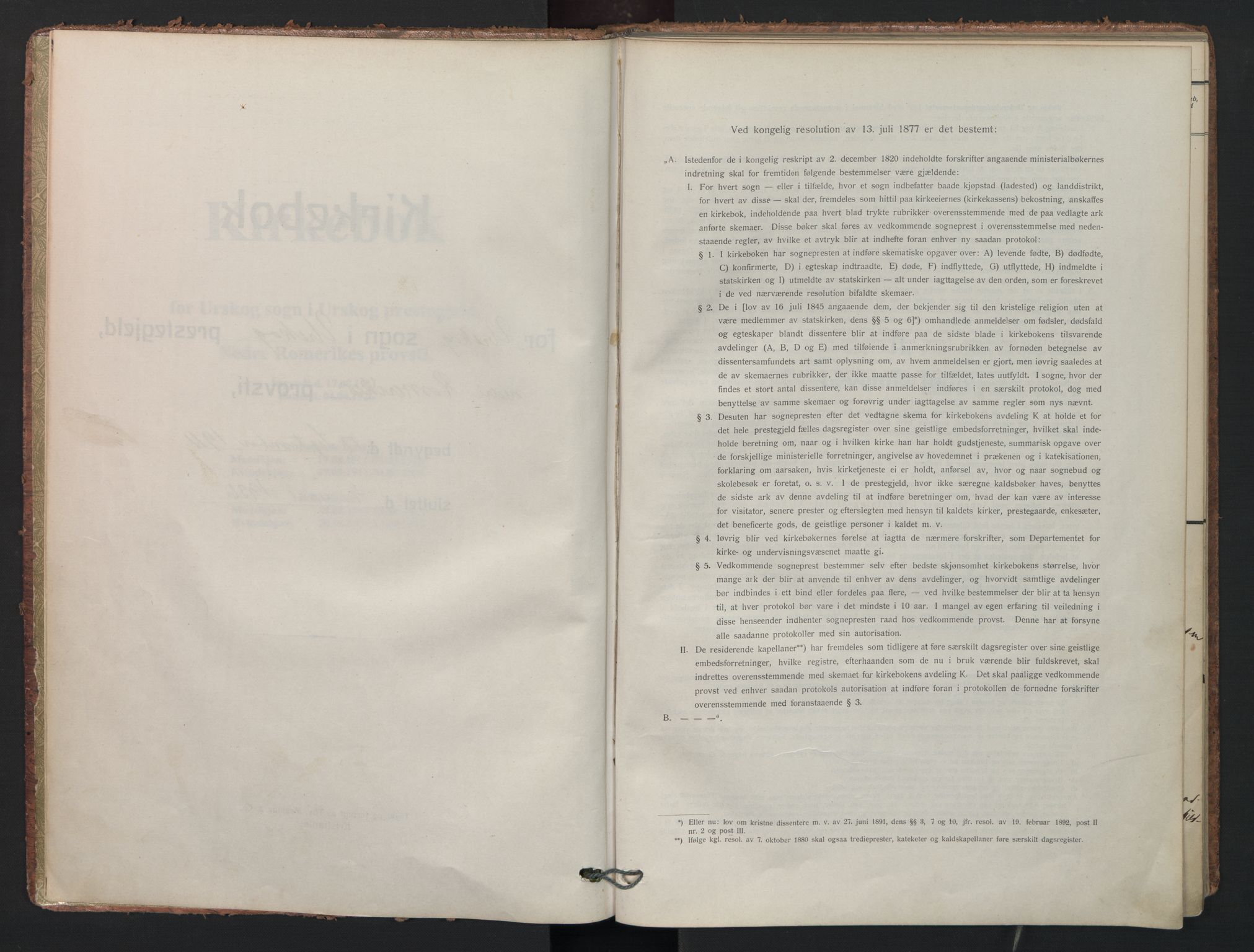 Aurskog prestekontor Kirkebøker, AV/SAO-A-10304a/F/Fa/L0014: Parish register (official) no. I 14, 1911-1926