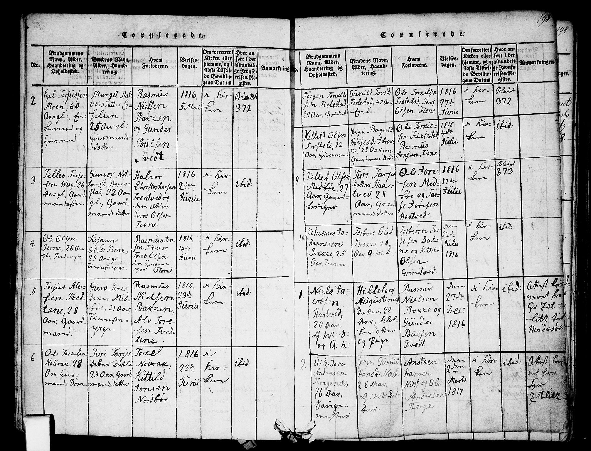 Nissedal kirkebøker, SAKO/A-288/F/Fa/L0002: Parish register (official) no. I 2, 1814-1845, p. 193