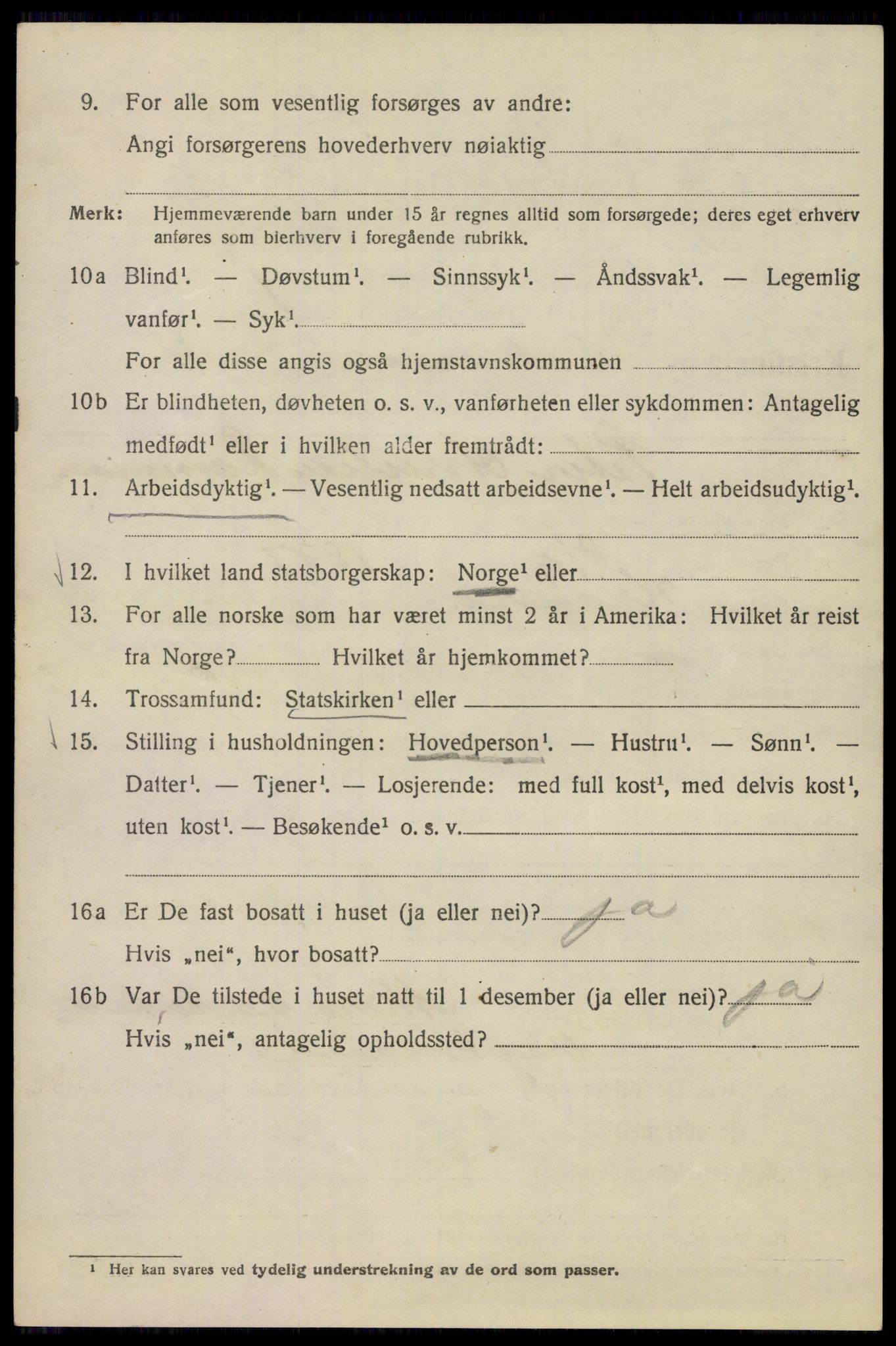 SAO, 1920 census for Kristiania, 1920, p. 199444