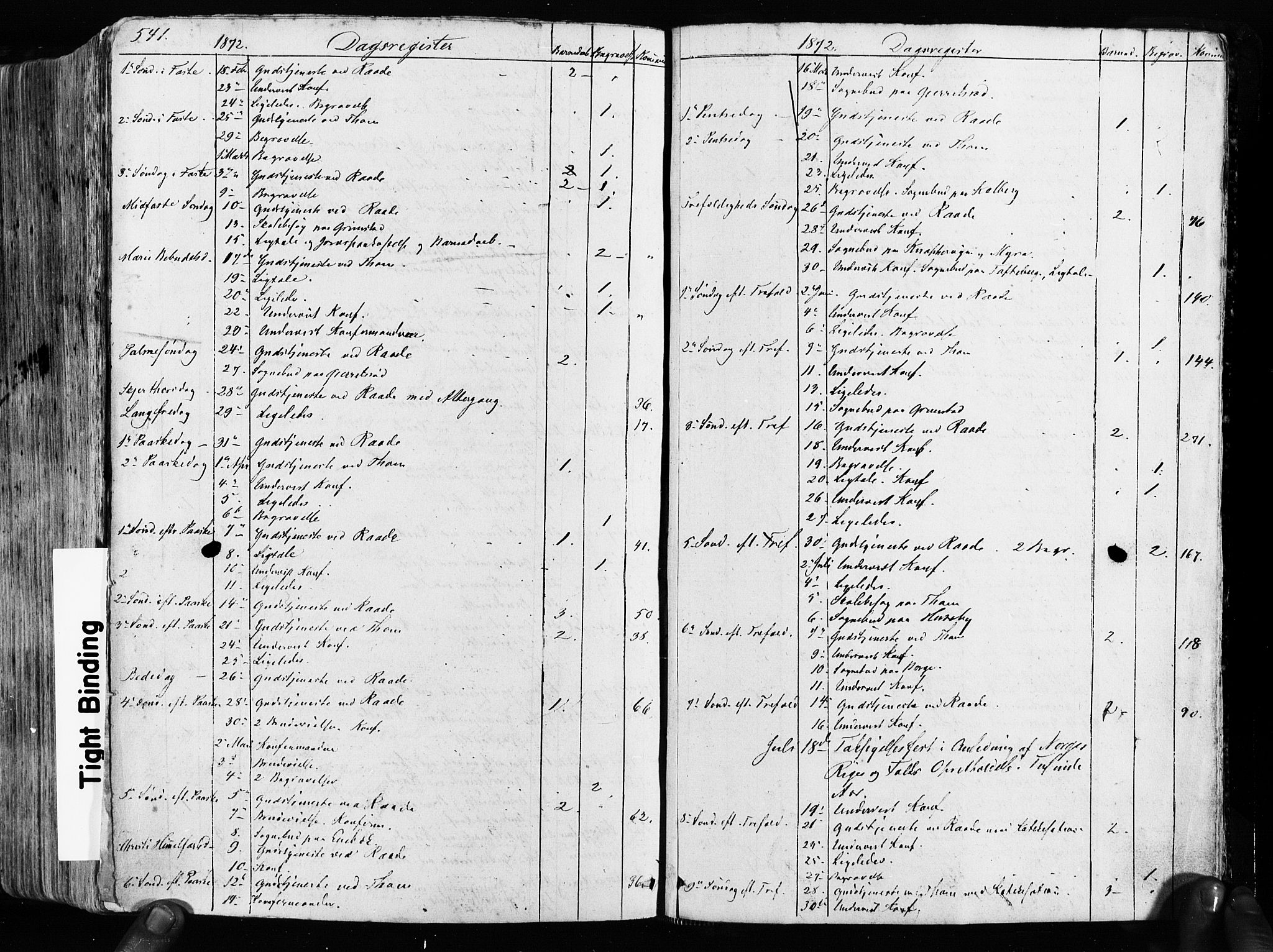 Råde prestekontor kirkebøker, AV/SAO-A-2009/F/Fa/L0006: Parish register (official) no. 6, 1854-1877, p. 541