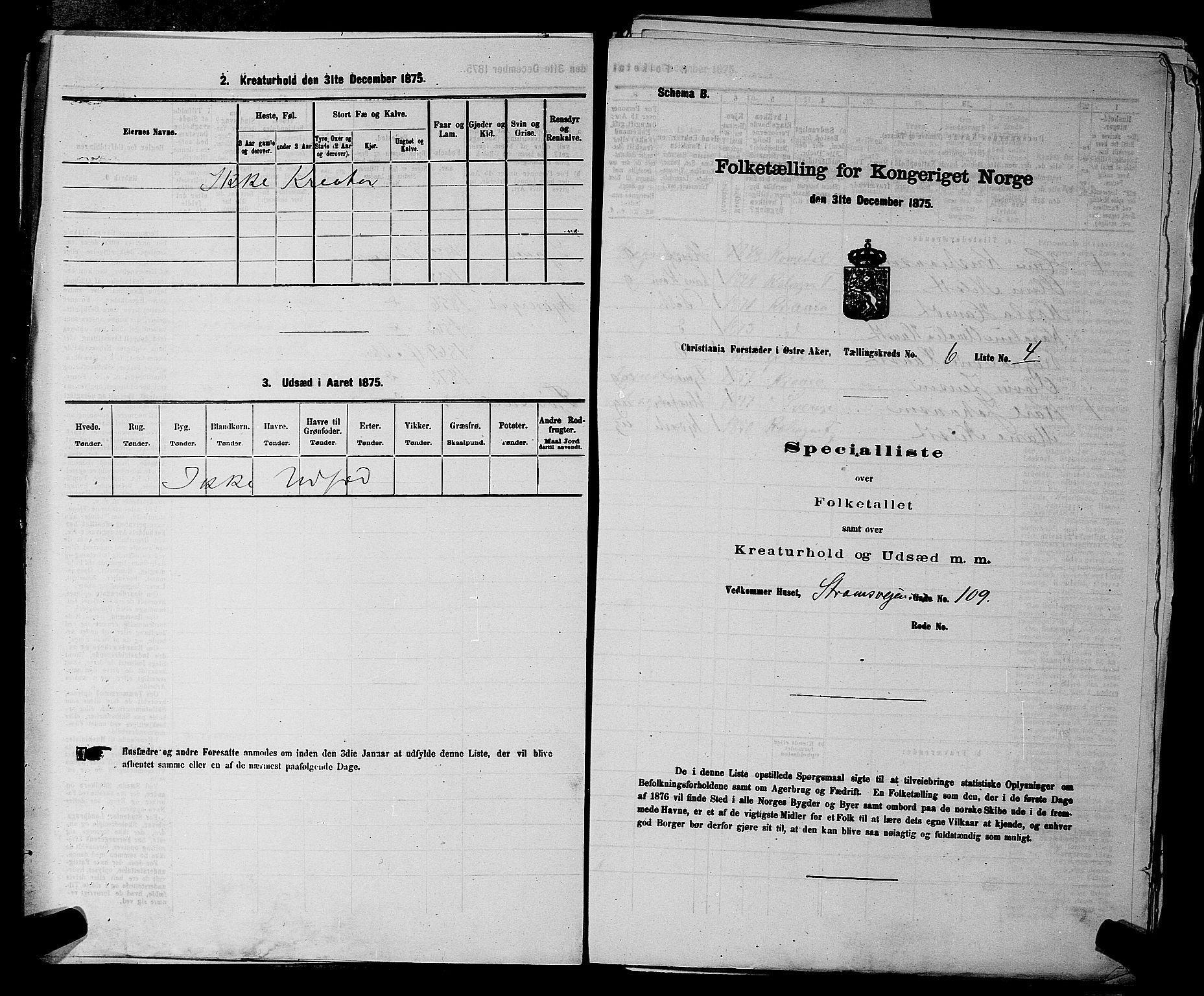 RA, 1875 census for 0218bP Østre Aker, 1875, p. 1639