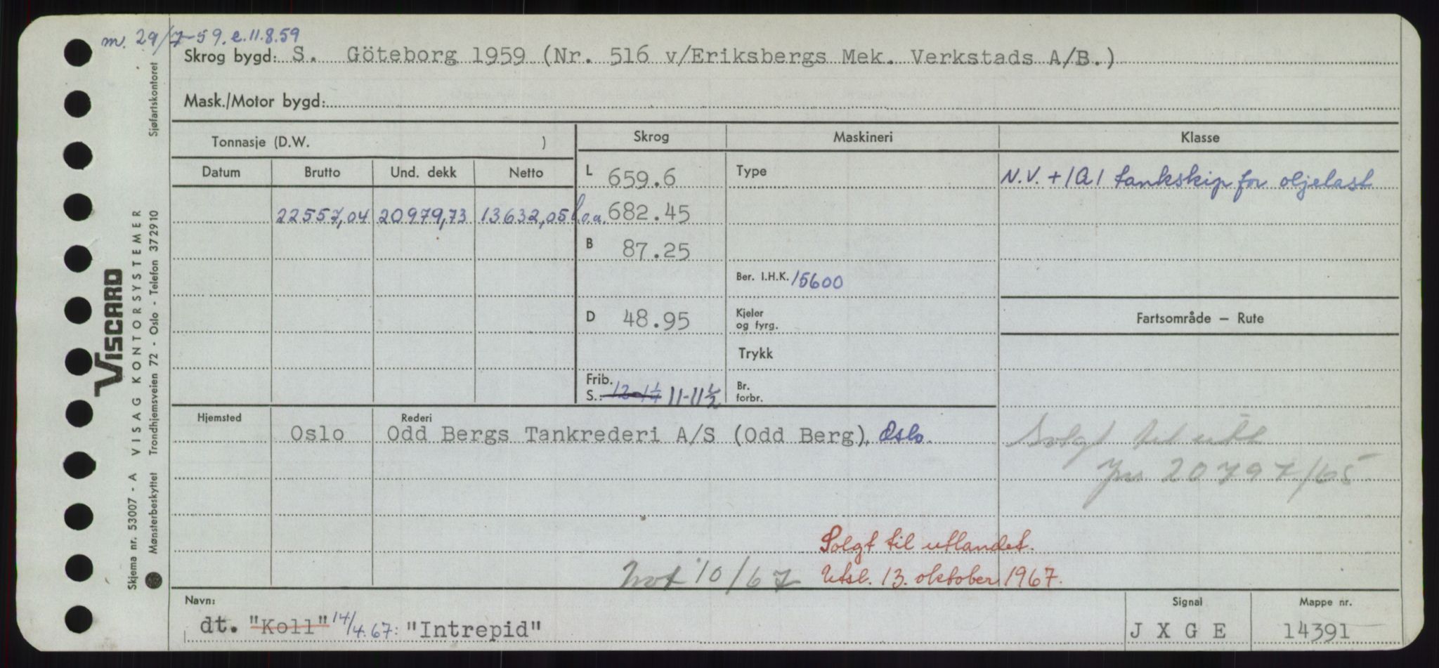 Sjøfartsdirektoratet med forløpere, Skipsmålingen, RA/S-1627/H/Hd/L0018: Fartøy, I, p. 219