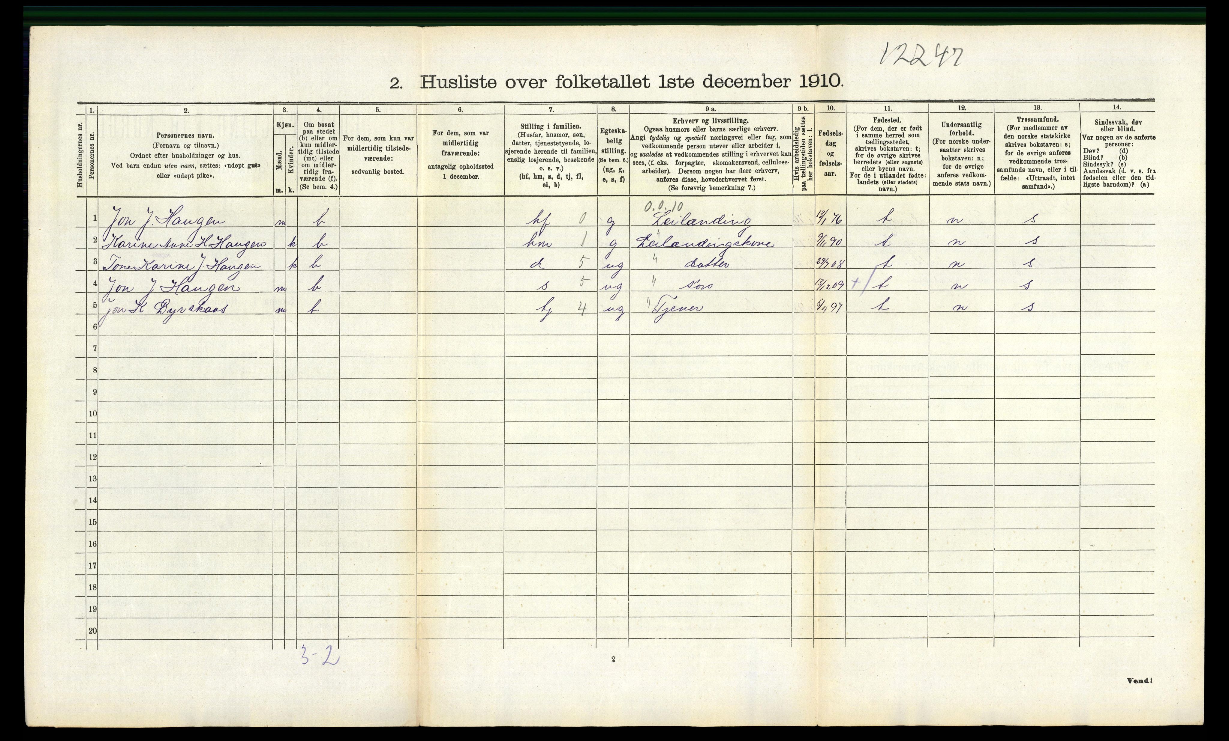 RA, 1910 census for Drangedal, 1910, p. 1380