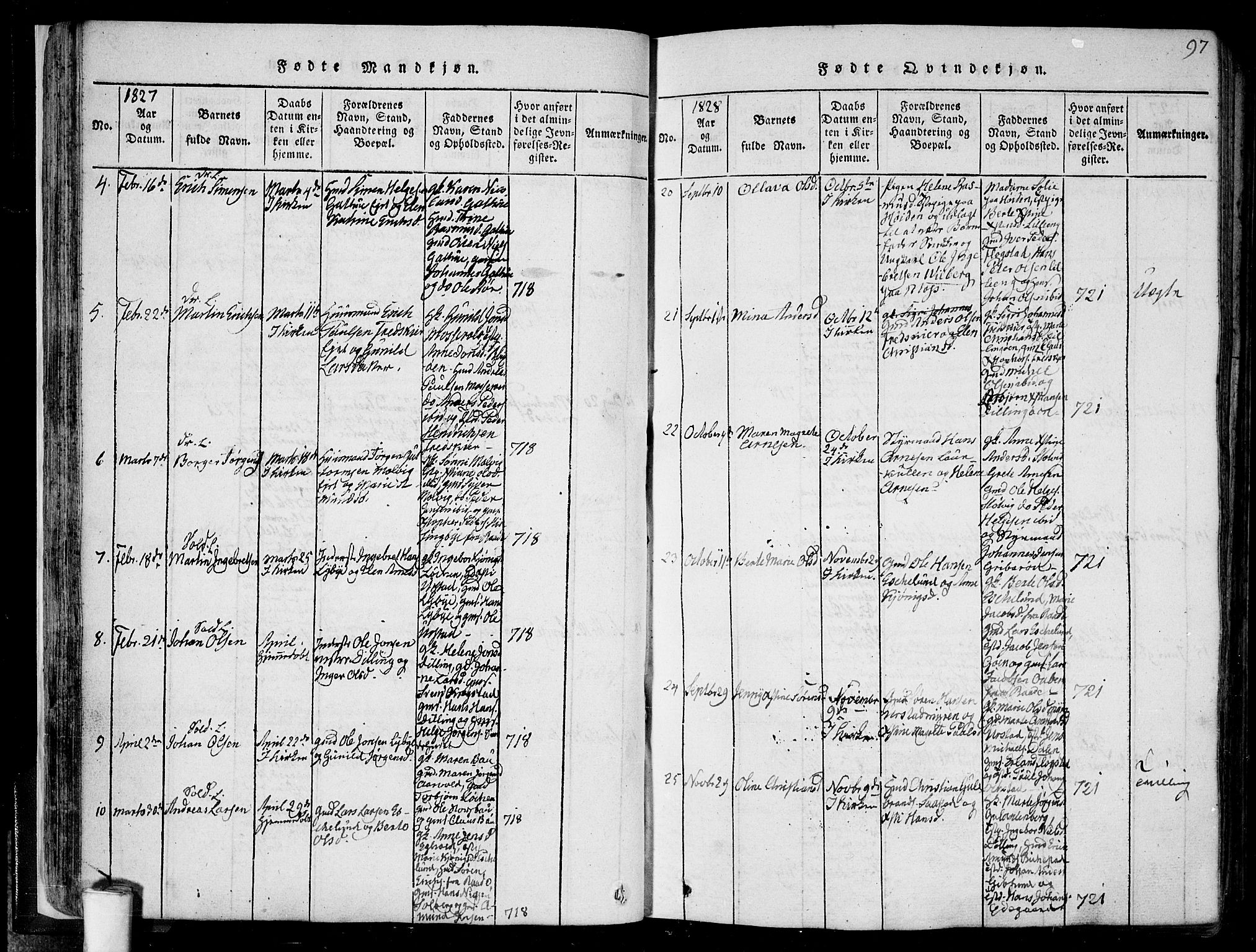 Rygge prestekontor Kirkebøker, SAO/A-10084b/F/Fa/L0003: Parish register (official) no. 3, 1814-1836, p. 96-97