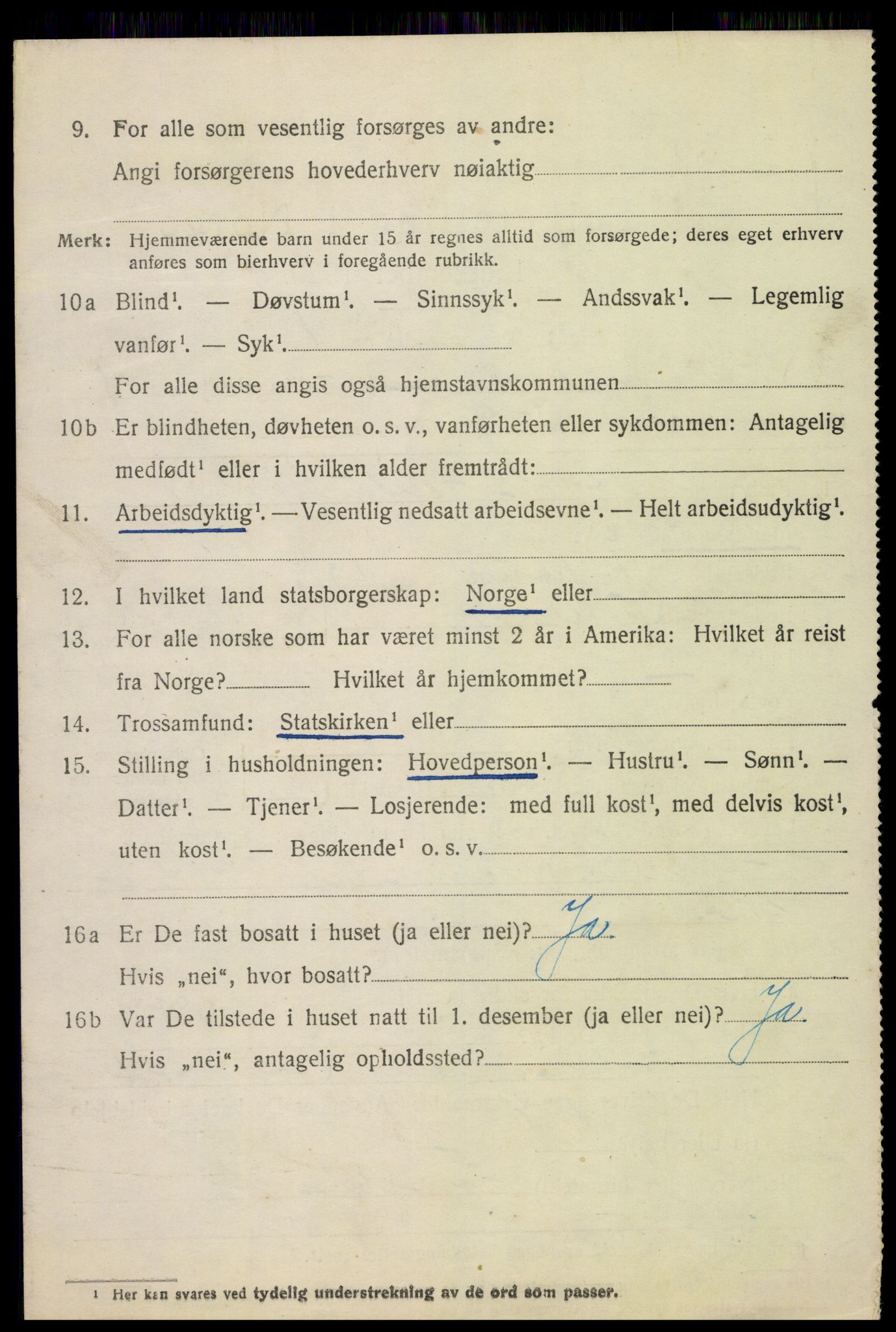 SAH, 1920 census for Lunner, 1920, p. 10484