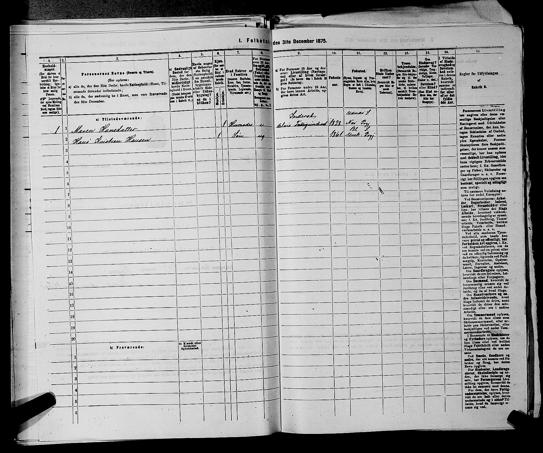 RA, 1875 census for 0224P Aurskog, 1875, p. 1154